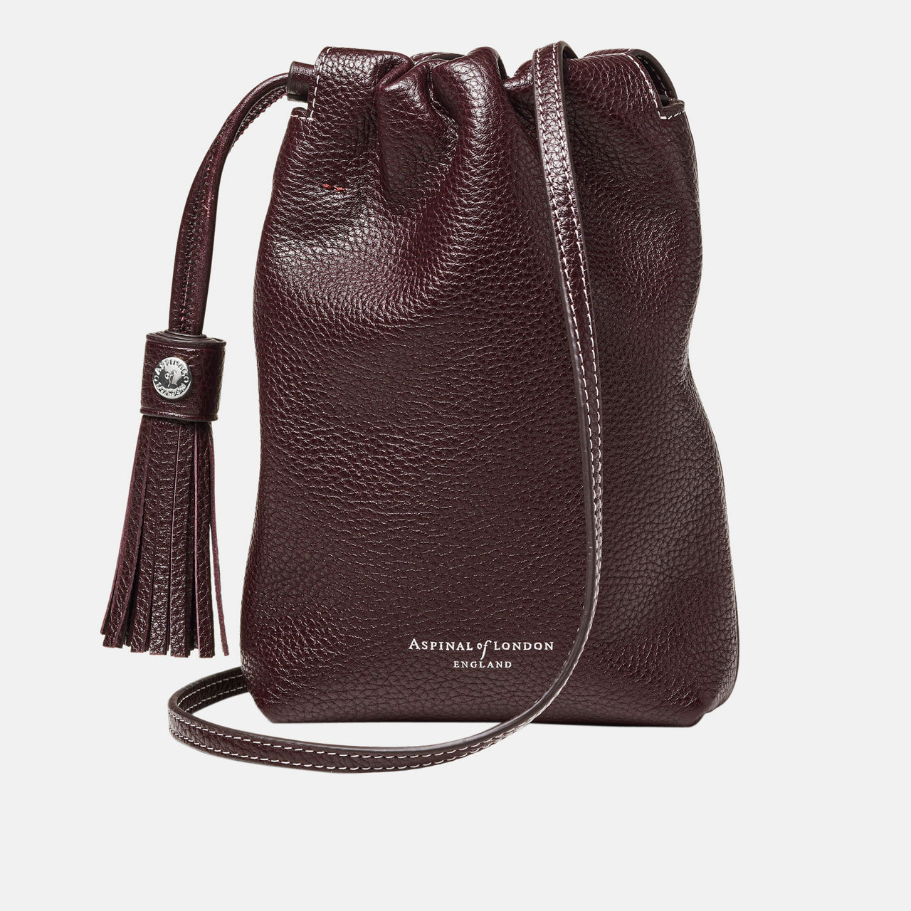 Hudson Pebbled Leather Crossbody Pouch