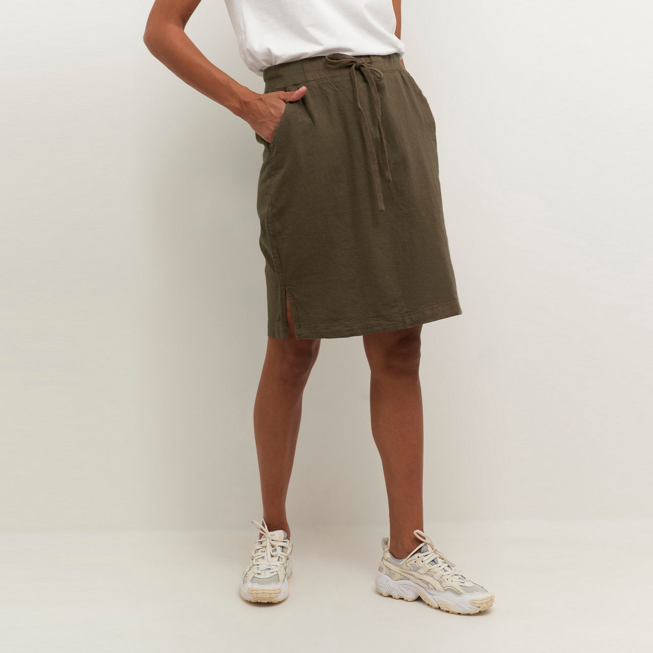 Naya Drawstring Pencil Skirt Naya Drawstring Pencil Skirt
