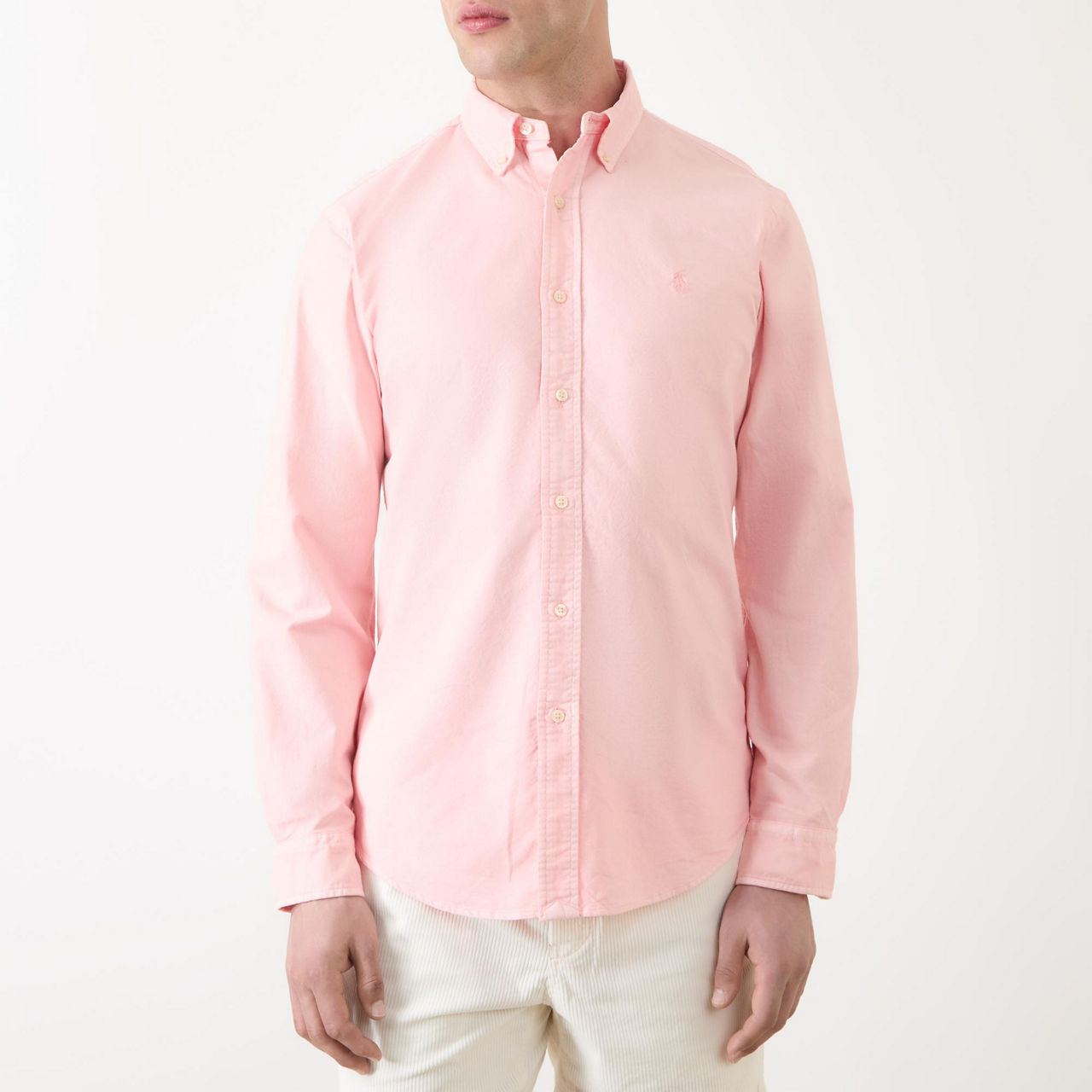 Polo Player Logo Mineral-Dyed Oxford Shirt Polo Player Logo Mineral-Dyed Oxford Shirt