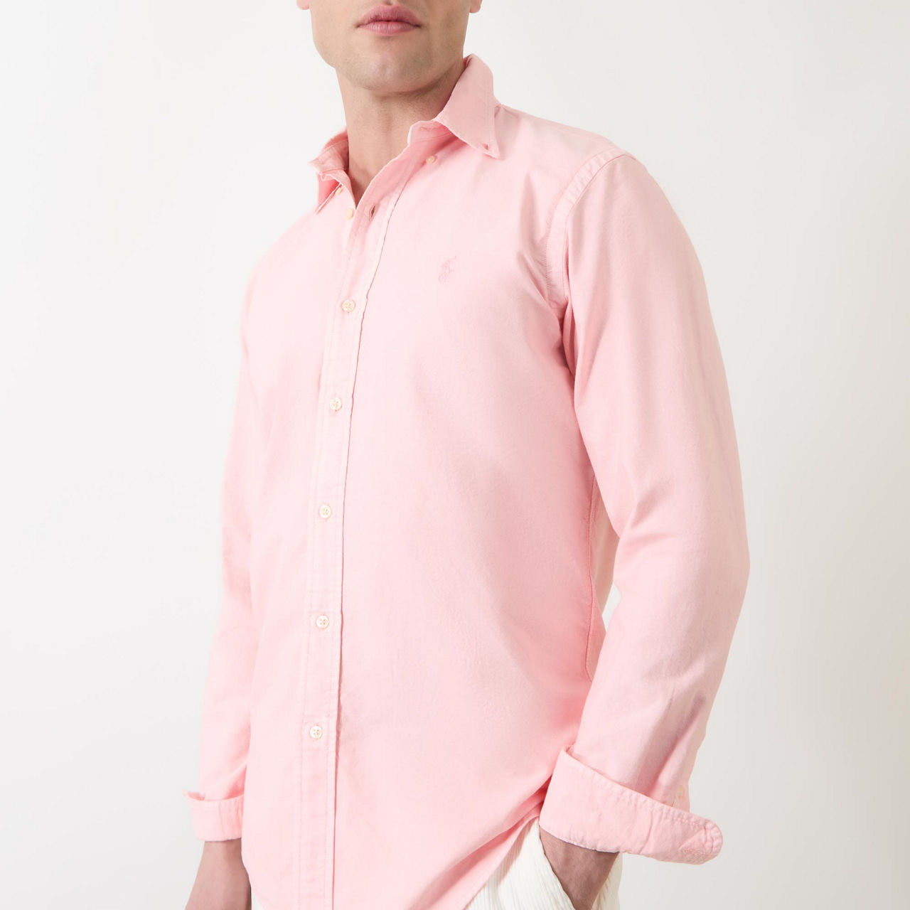 Polo Player Logo Mineral-Dyed Oxford Shirt Polo Player Logo Mineral-Dyed Oxford Shirt