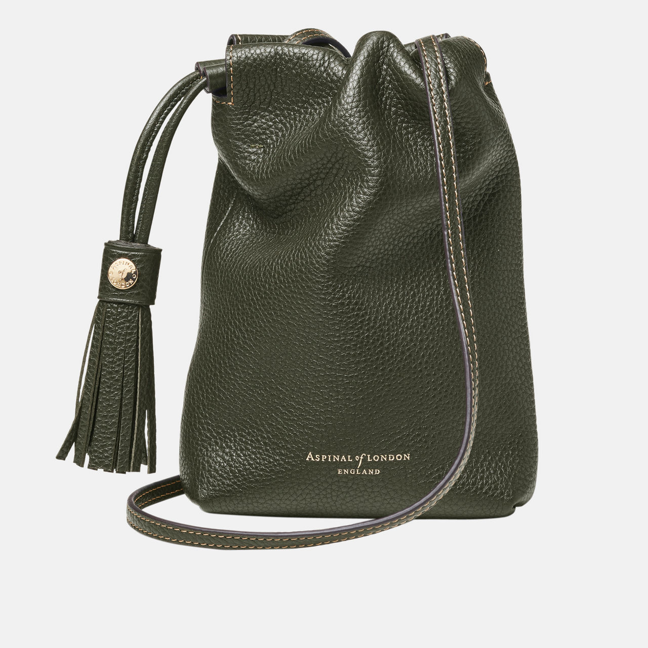 Hudson Pebbled Leather Crossbody Pouch