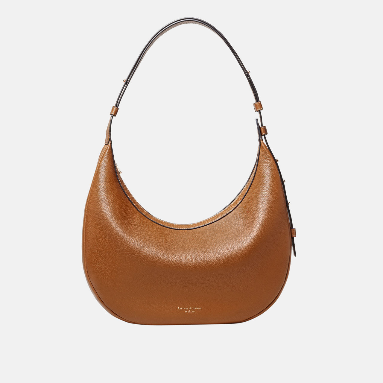 Slouchy Crescent Pebbled Leather Shoulder Bag