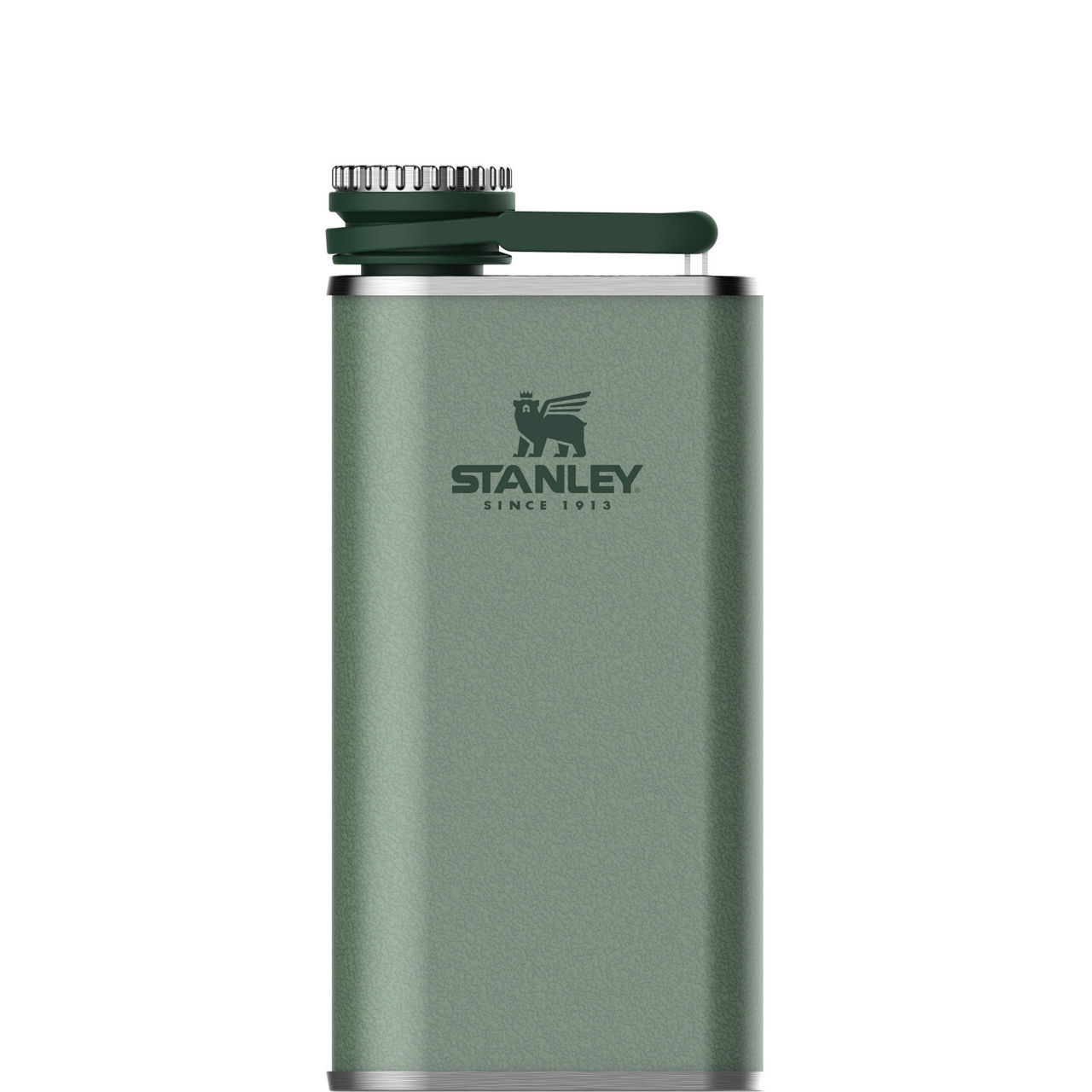 The Hammertone Green Classic Easy Fill Wide Mouth Flask 0.23L
