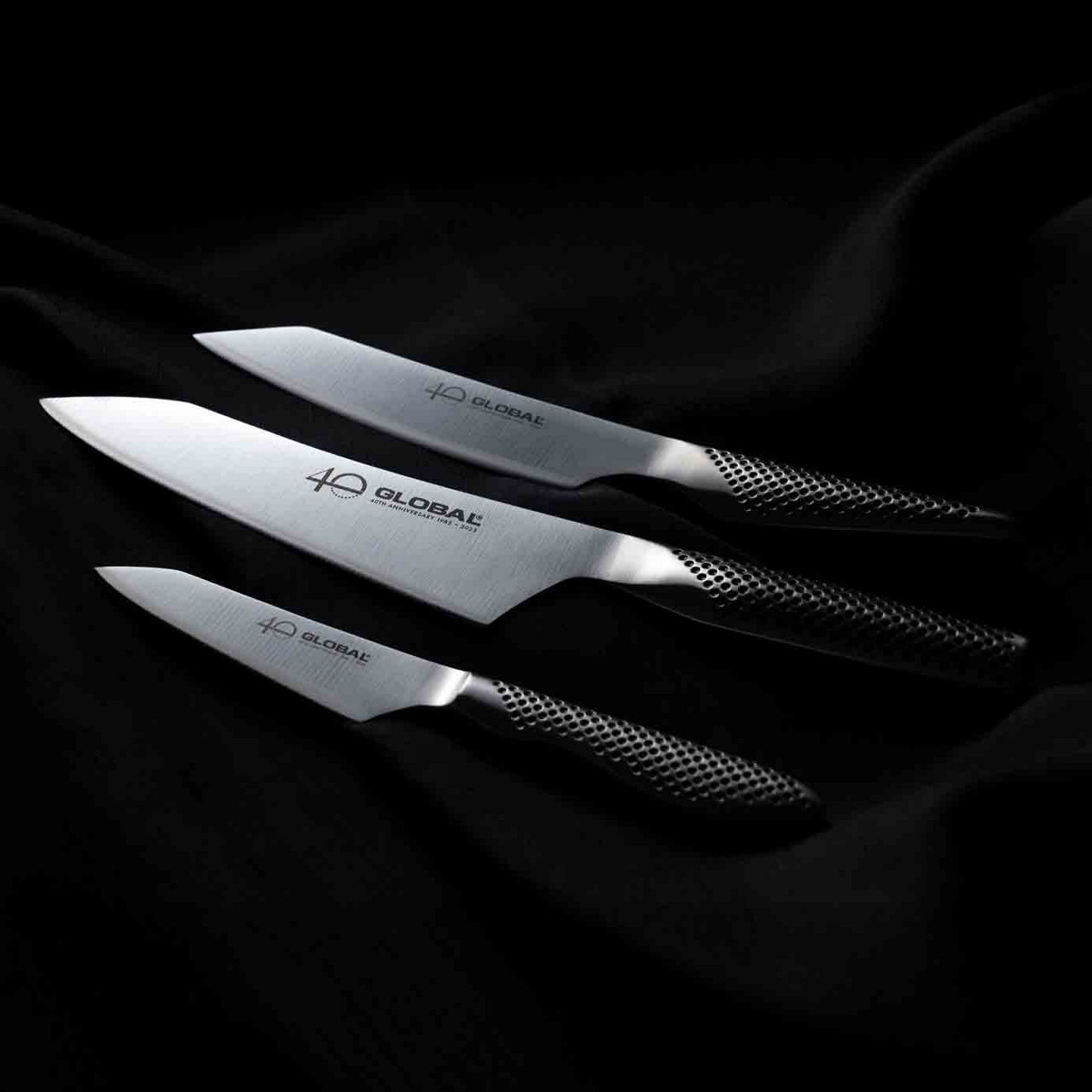 Global 40th Anniversary Knife Three-Piece Set