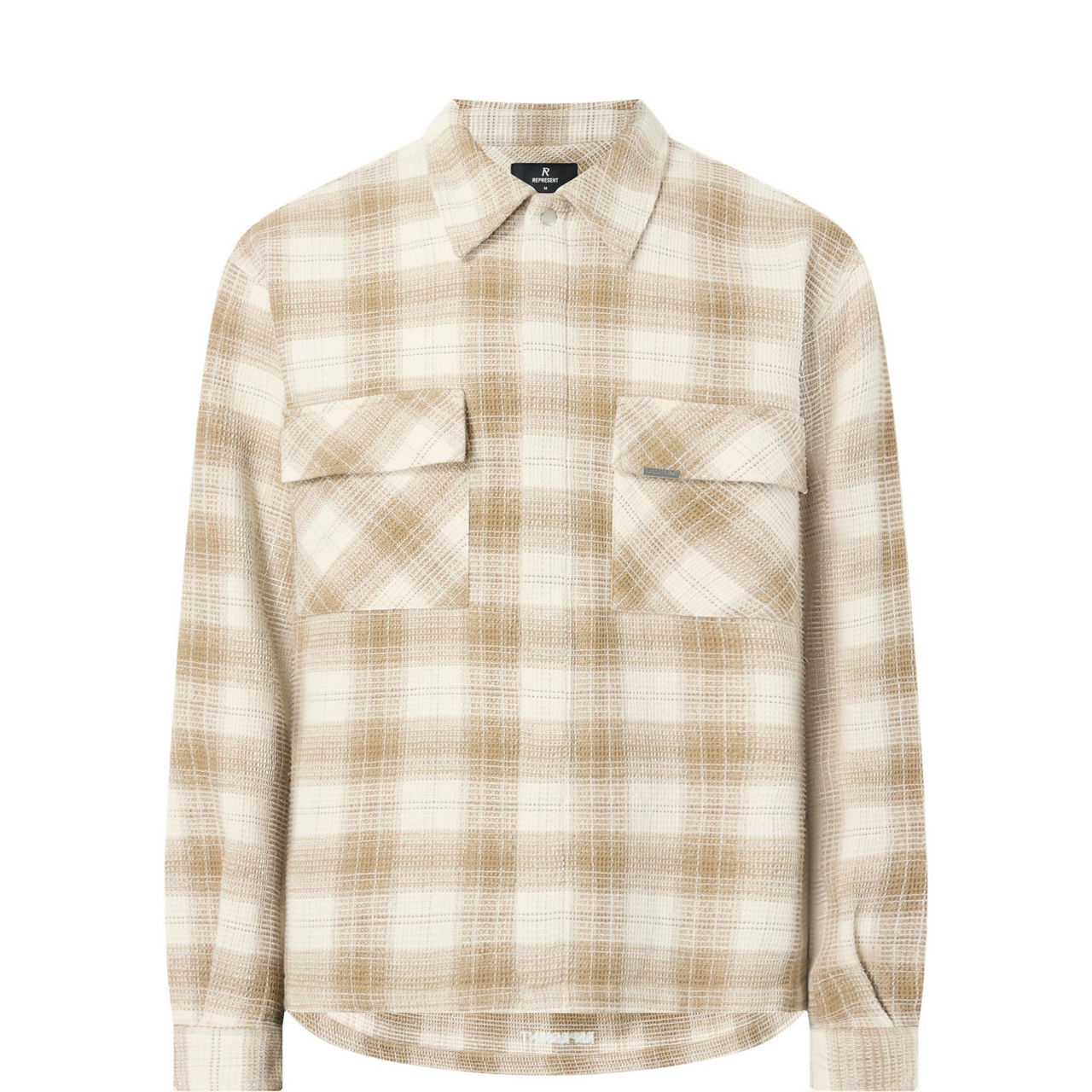 Waffle Flannel Zip Overshirt