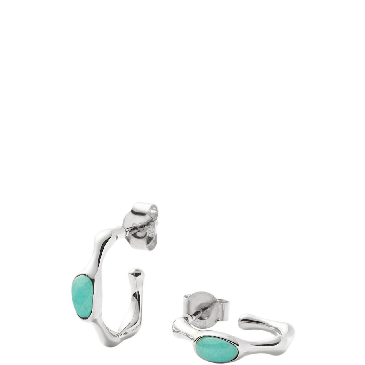 Magma Gemstone Small Hoops