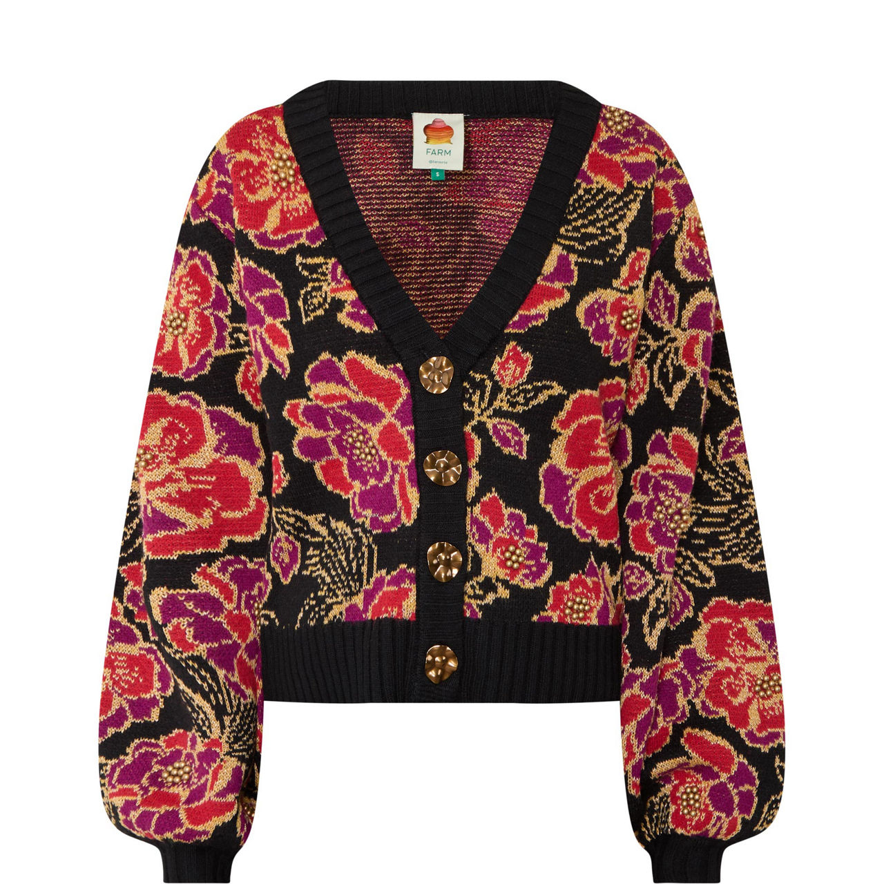 Floral Knitted Cardigan