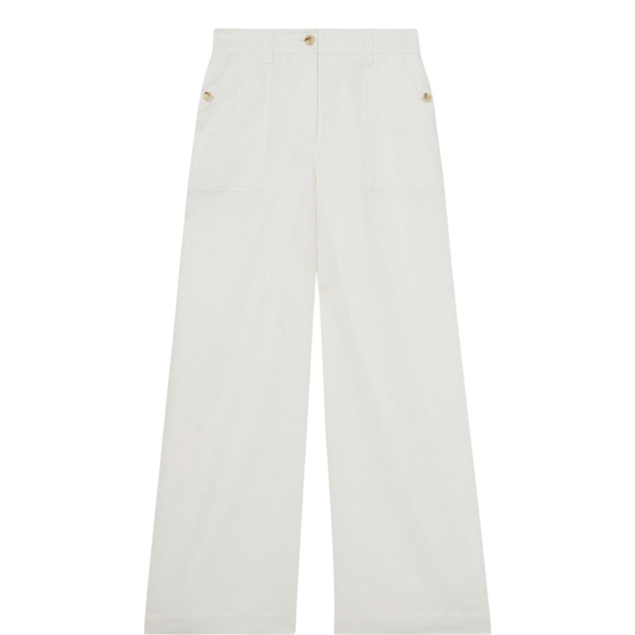Ashby Linen Wide Leg Trousers