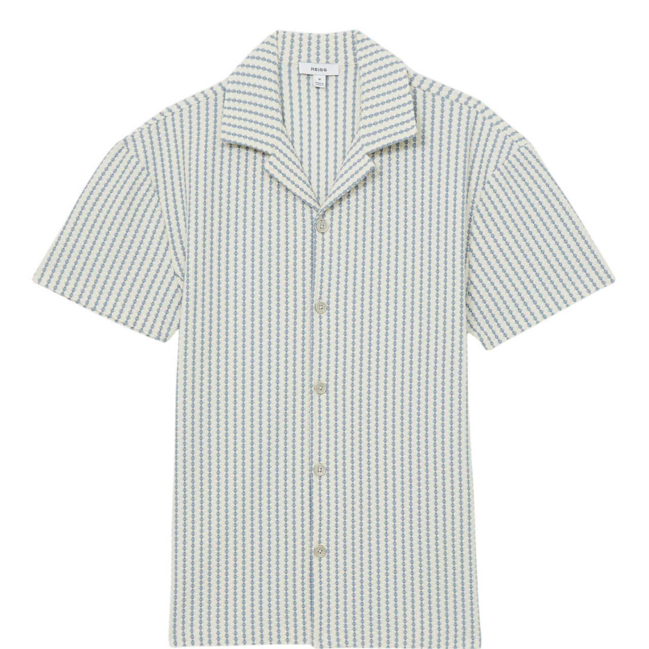 Tower Textured Stripe Cuban Collar Shirt