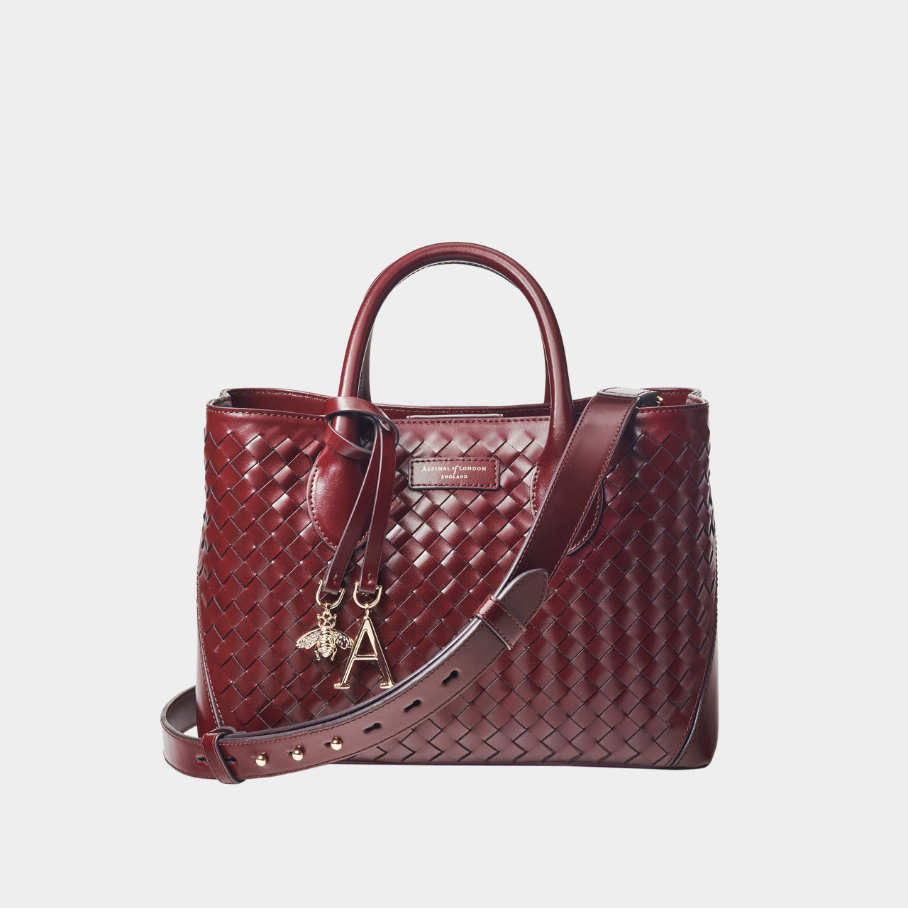 London Midi Woven Tote Bag