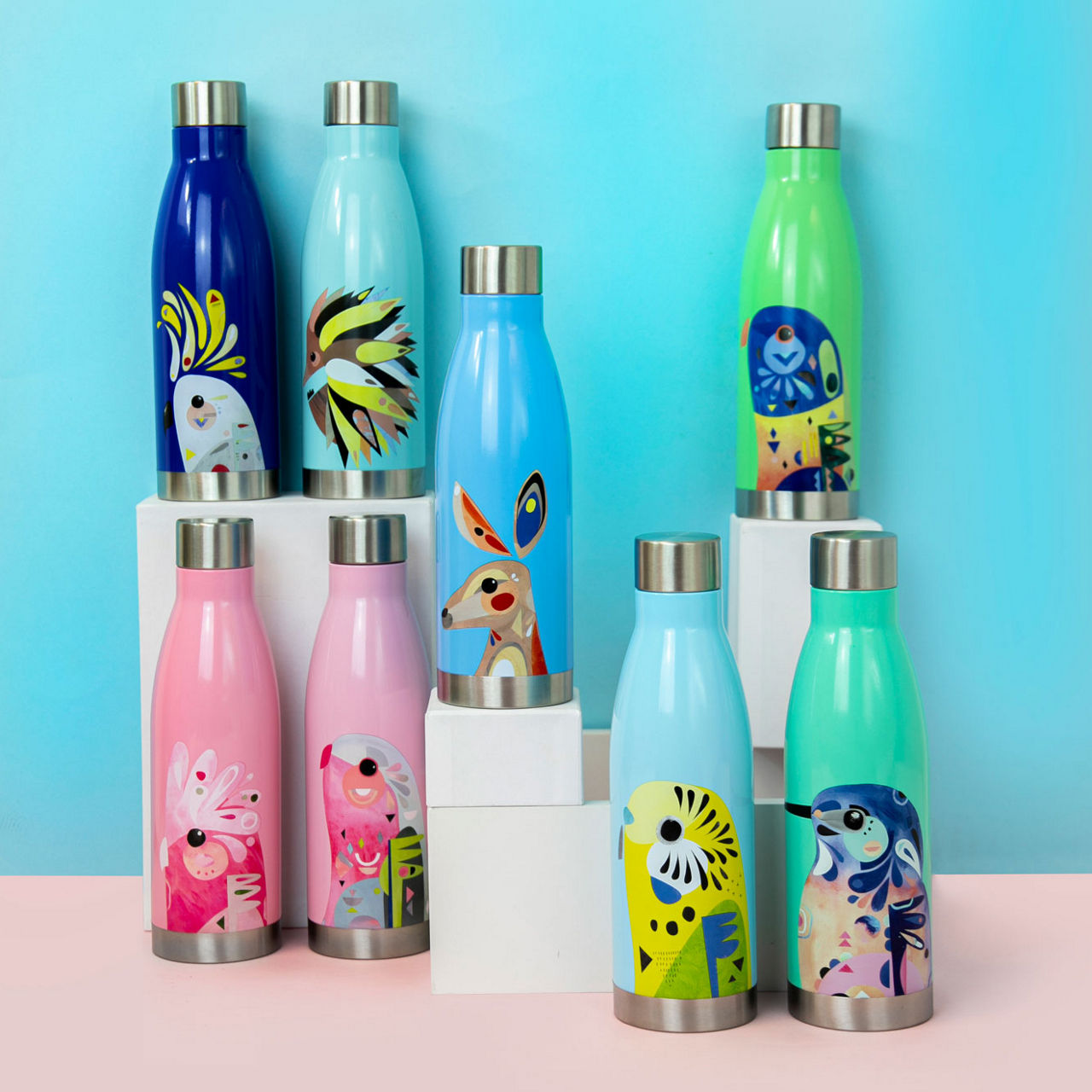 Pete Cromer Lorikeet Double Walled Insulated Bottle 500ml