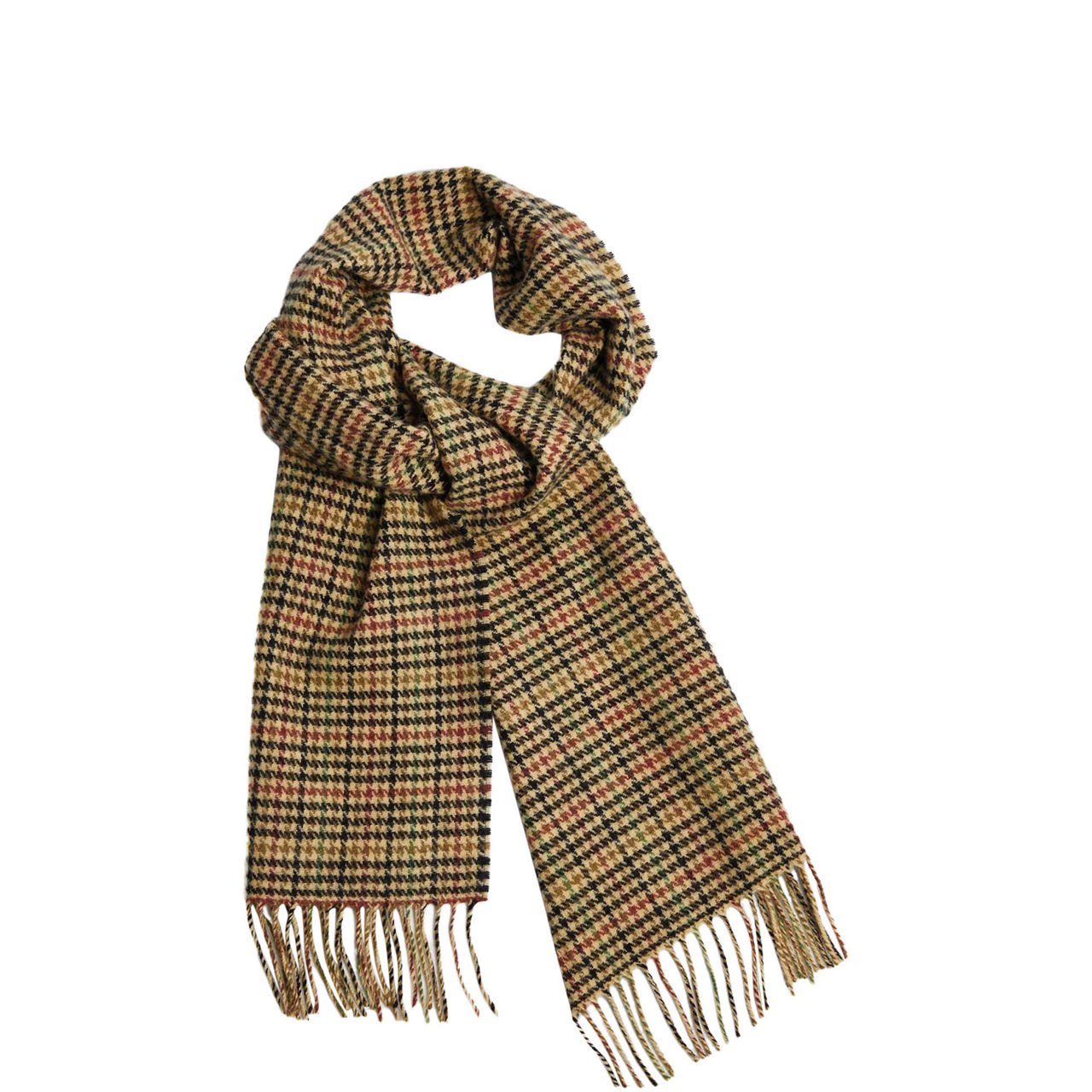 Houndstooth Lambswool Scarf