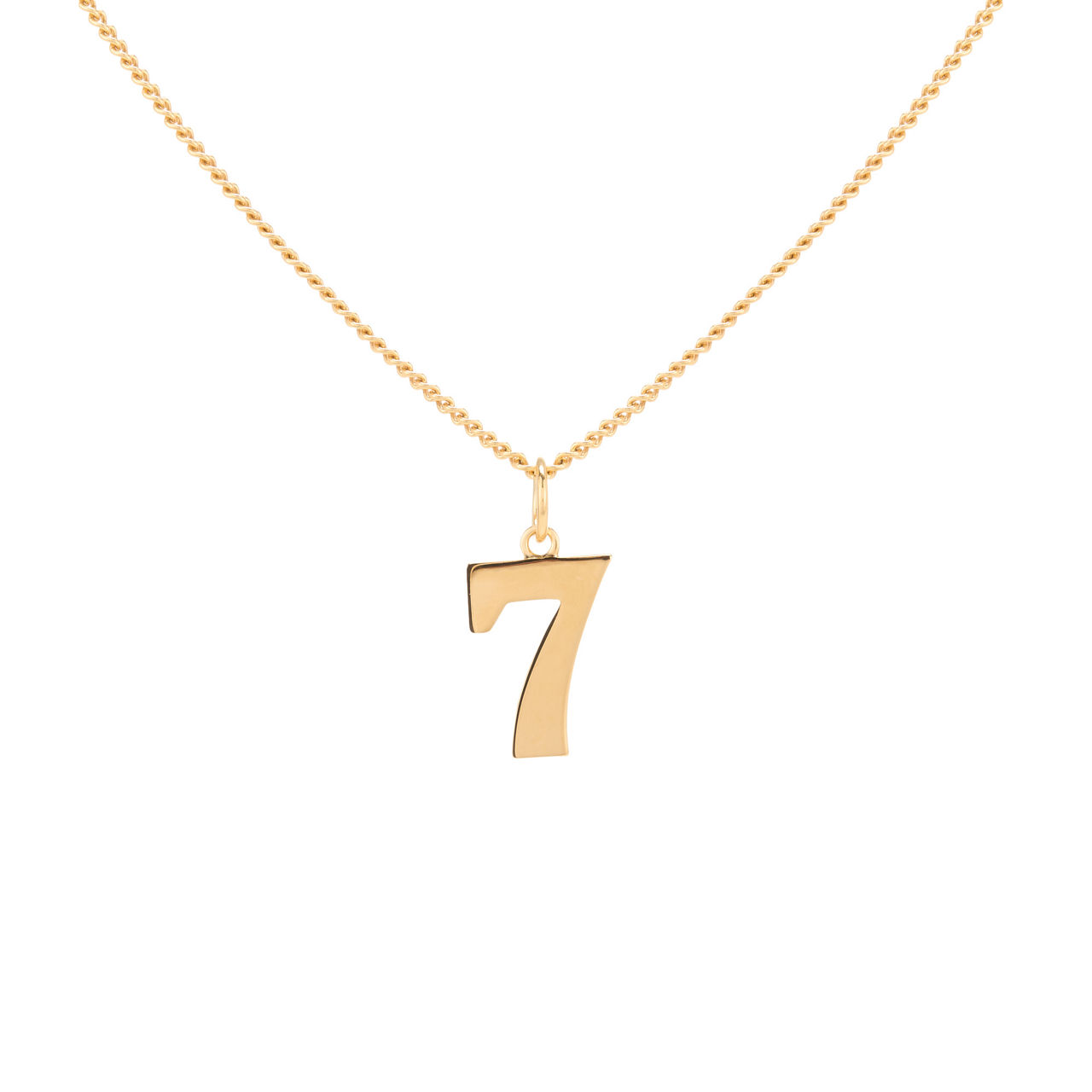 Gold-Plated Number 7 Necklace
