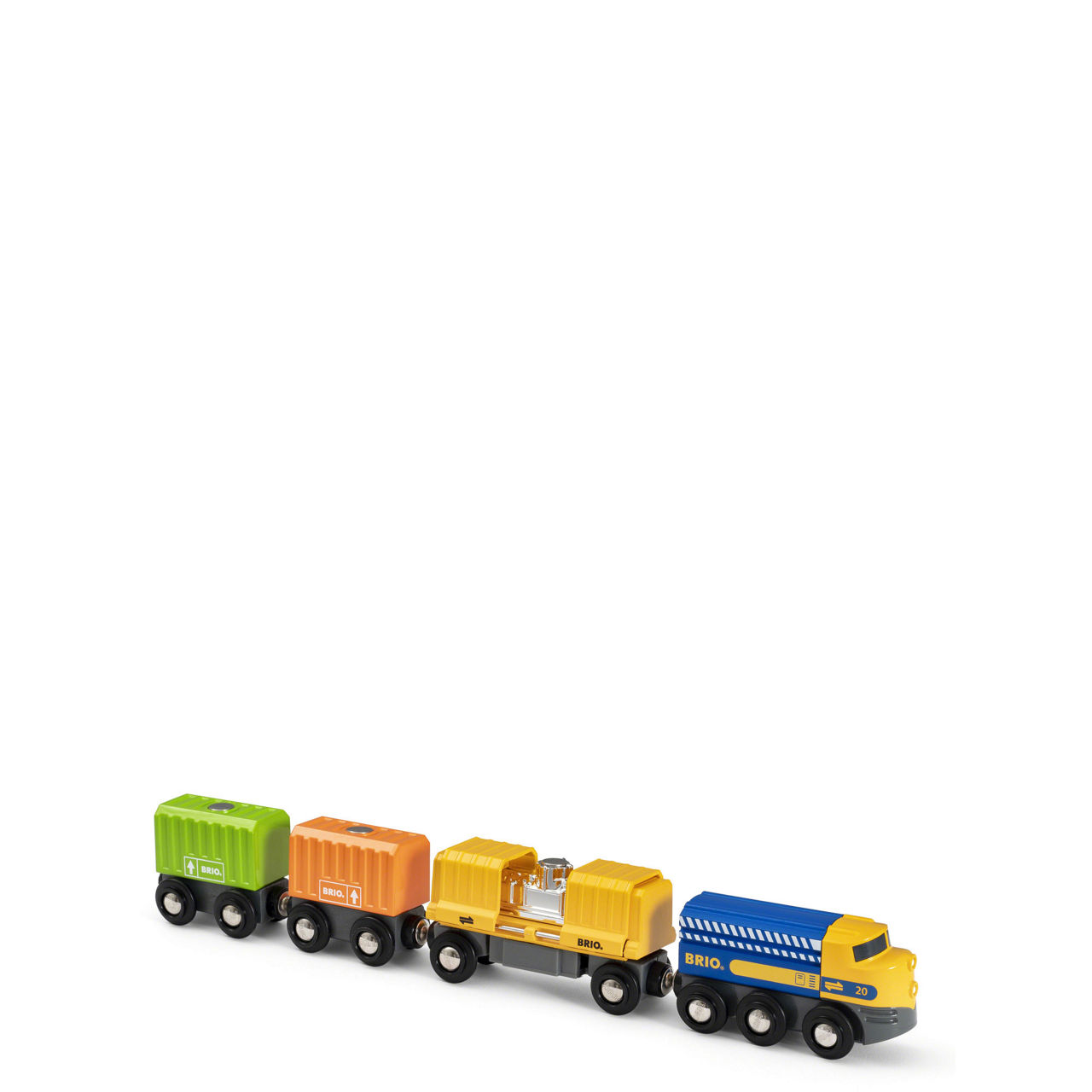 Three-Wagon Cargo Train