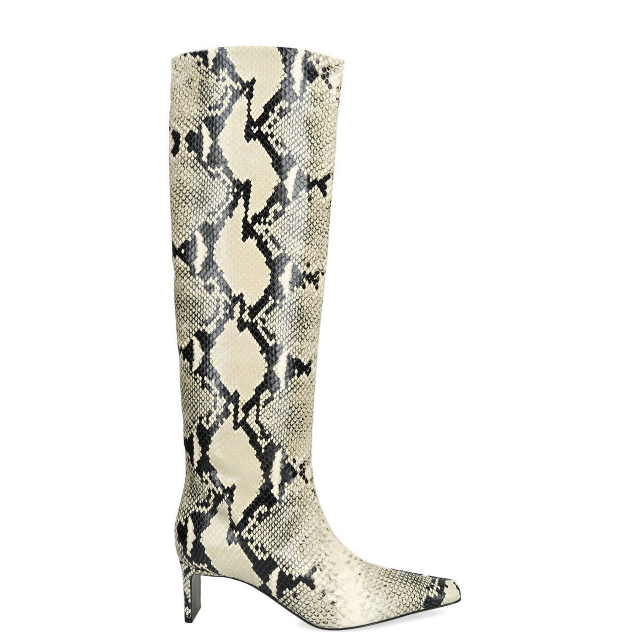 Ona Snake Print Knee-High Boots