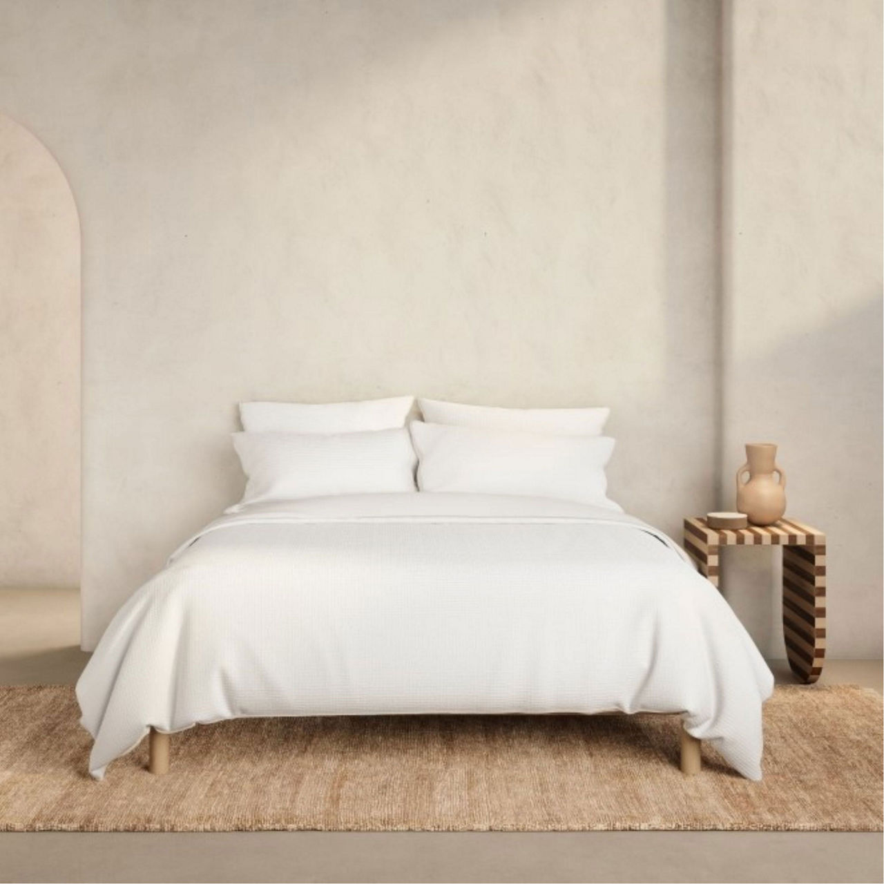 Kiro Duvet Set White
