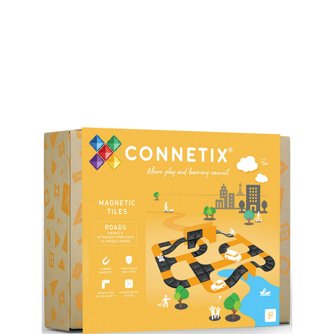 Magnetic Tiles: Roads Ramps & Intersections Pack