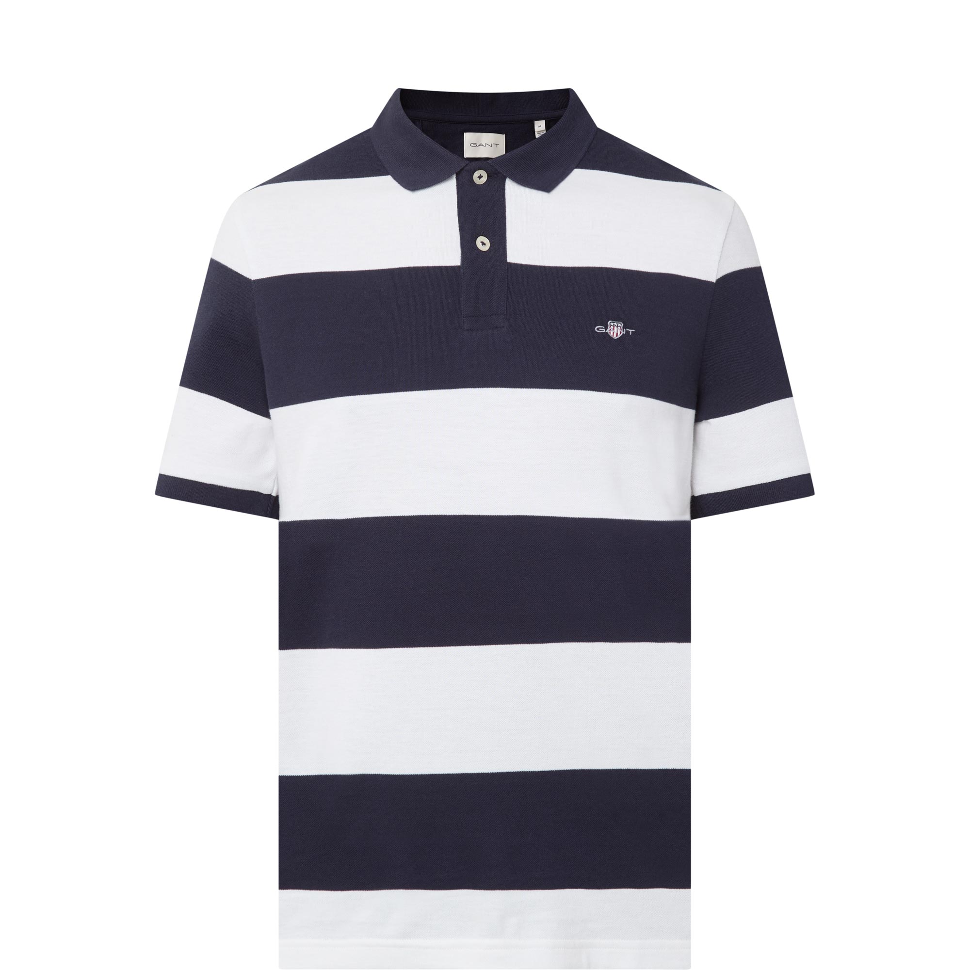 Shield Logo Striped Polo Shirt