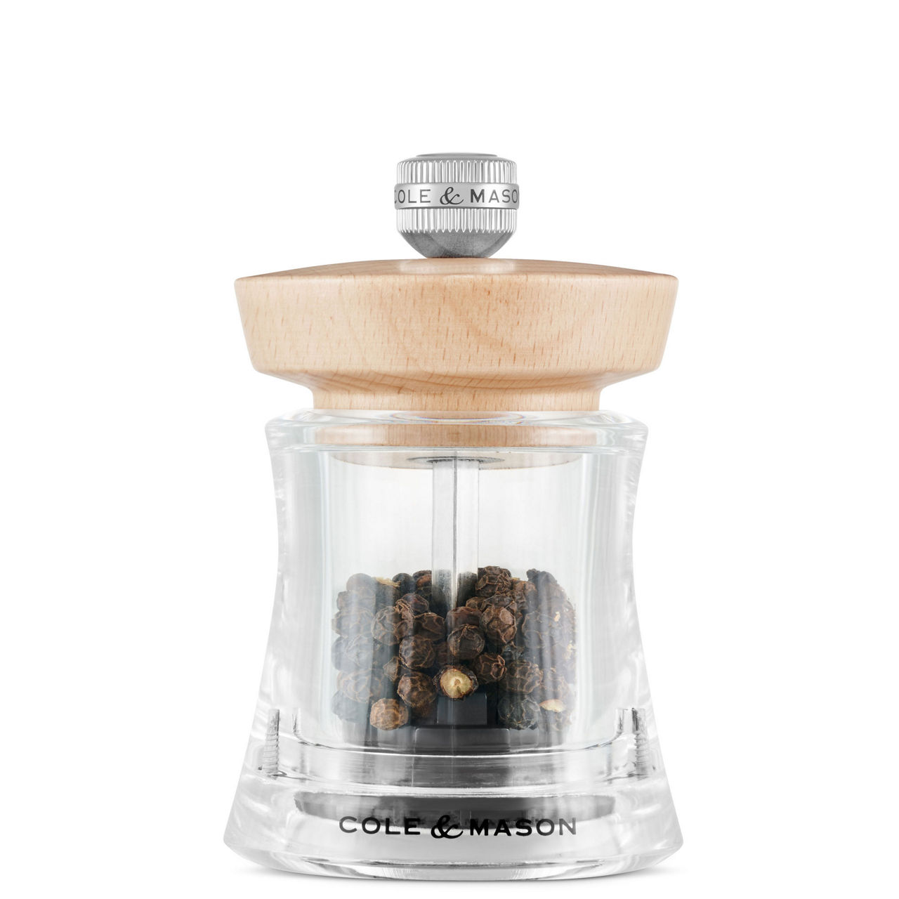 Holborn Acrylic Natural Beech Pepper Mill