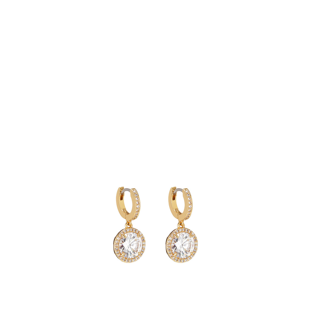Sparkle Pav&eacute; Mini Hoops