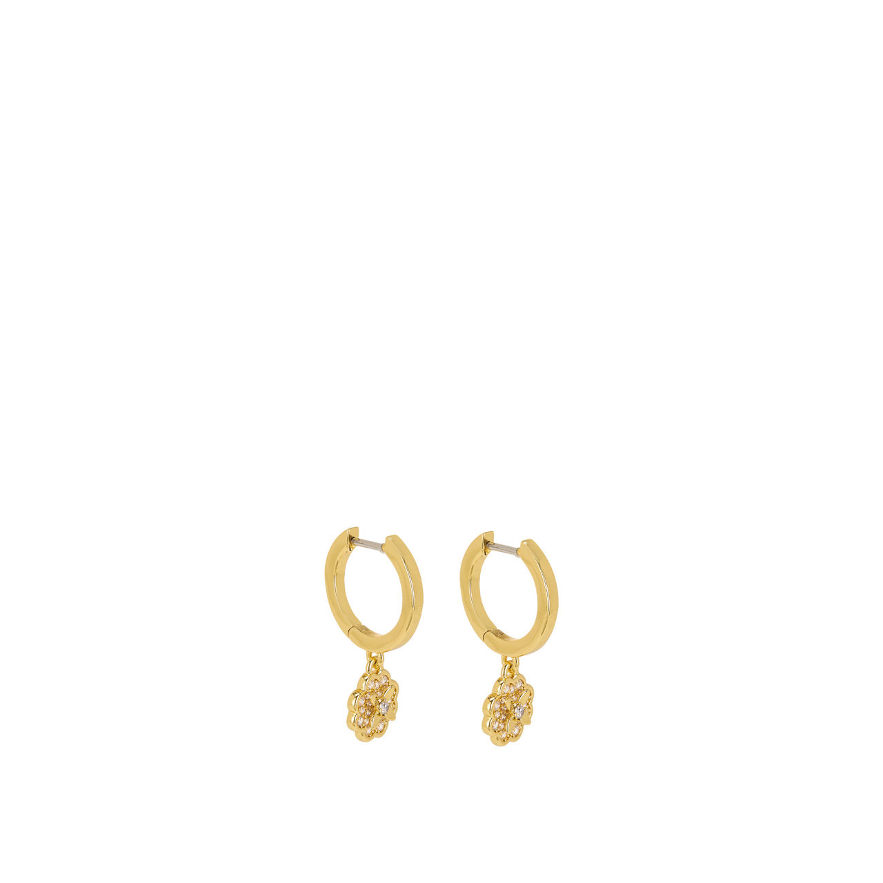 Heritage Bloom Huggie Drop Earrings