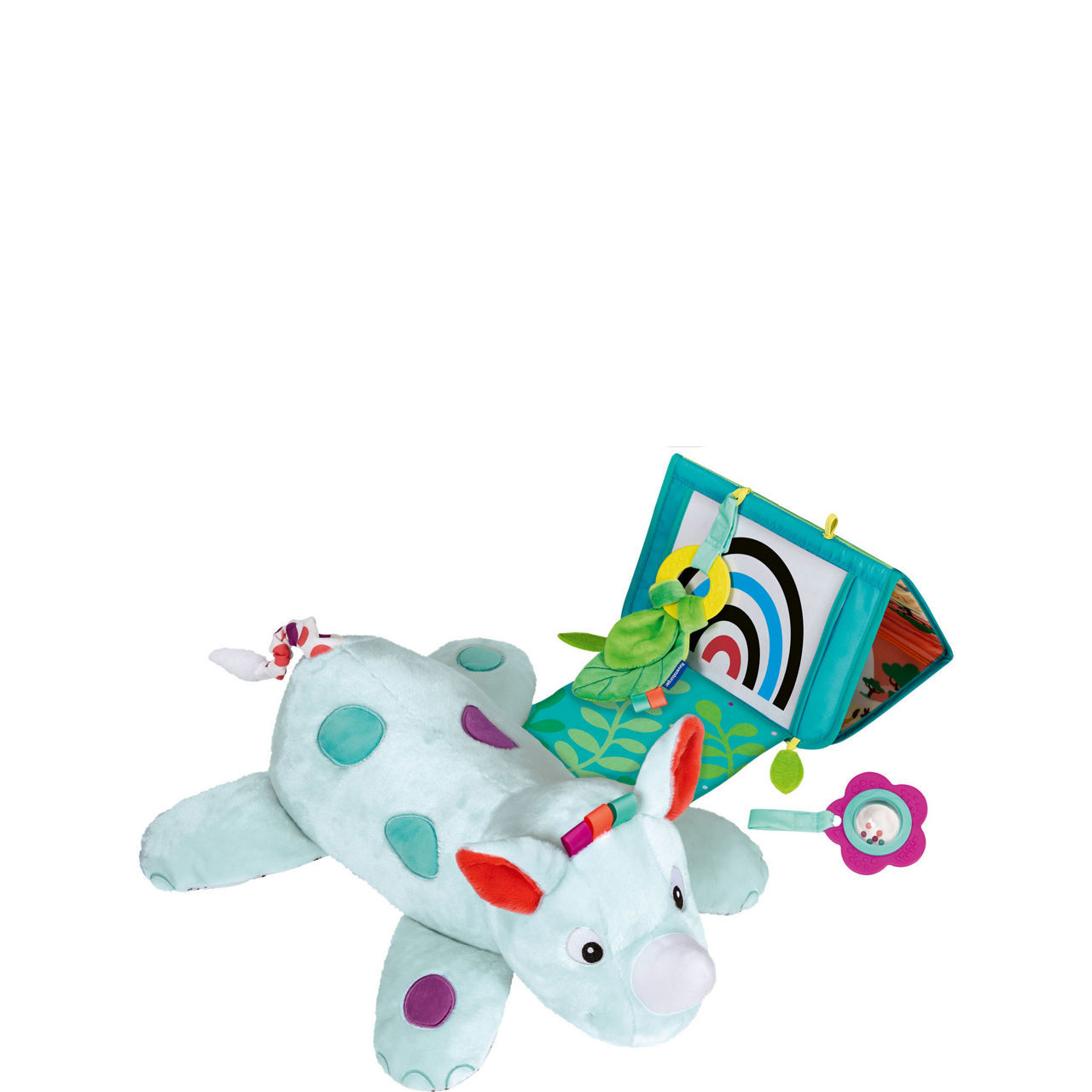 3-in-1 Rhino Tummy Time Activity Station