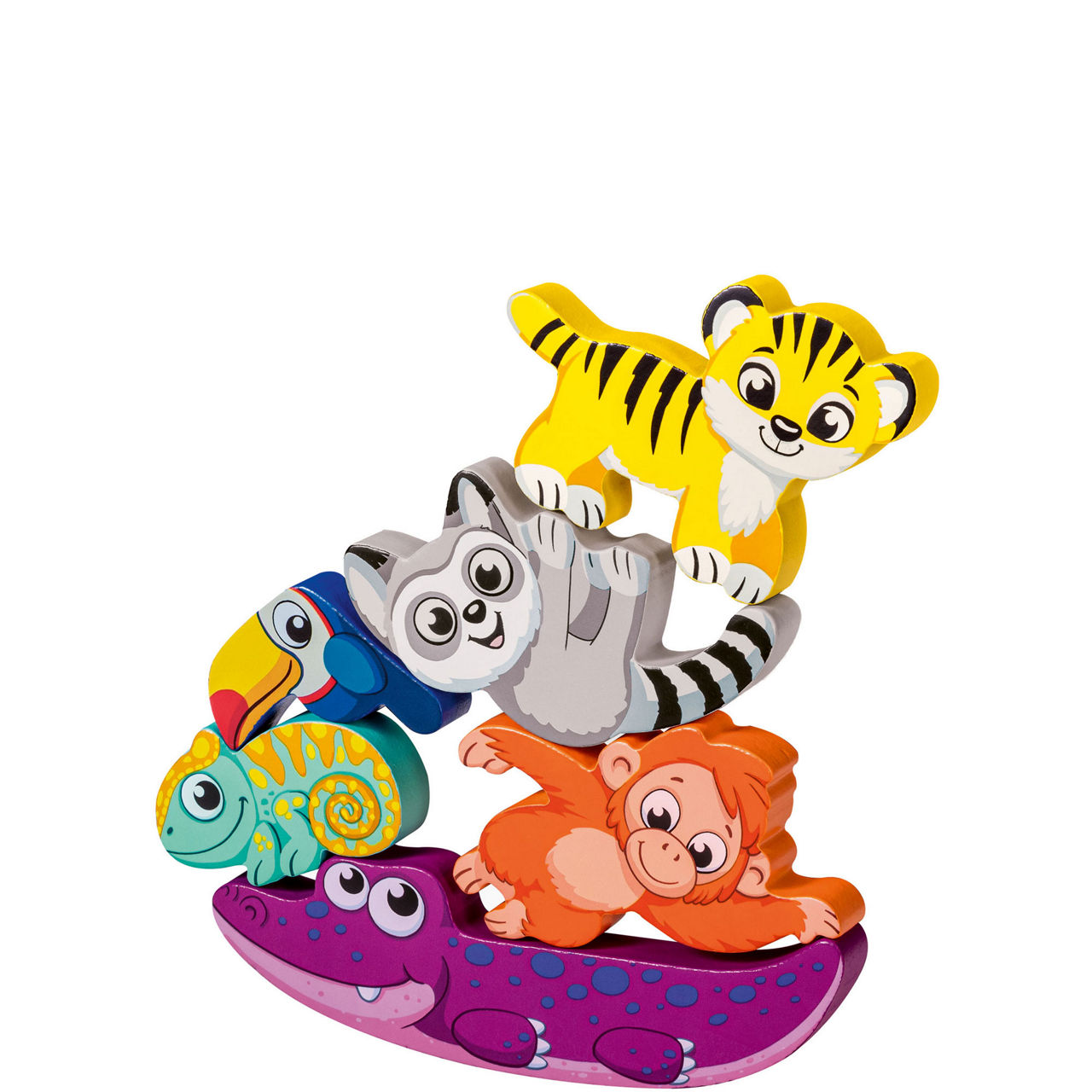 In The Jungle Wooden Touch & Play Puzzle