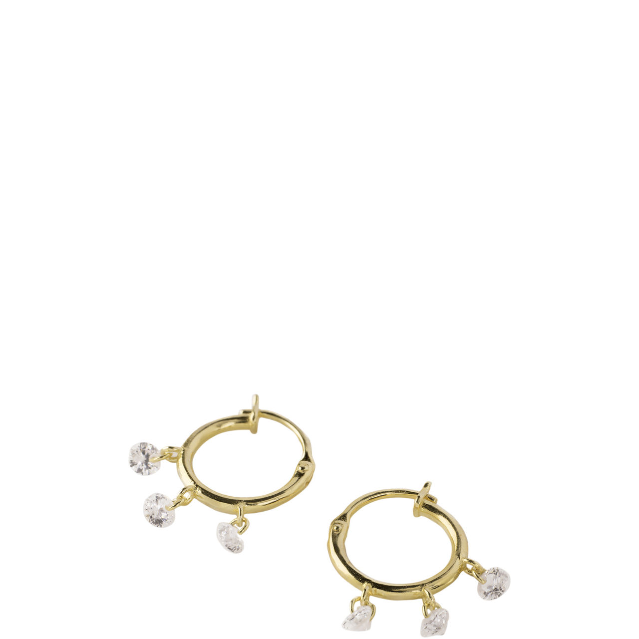 Ara Cubic Zirconia Huggies