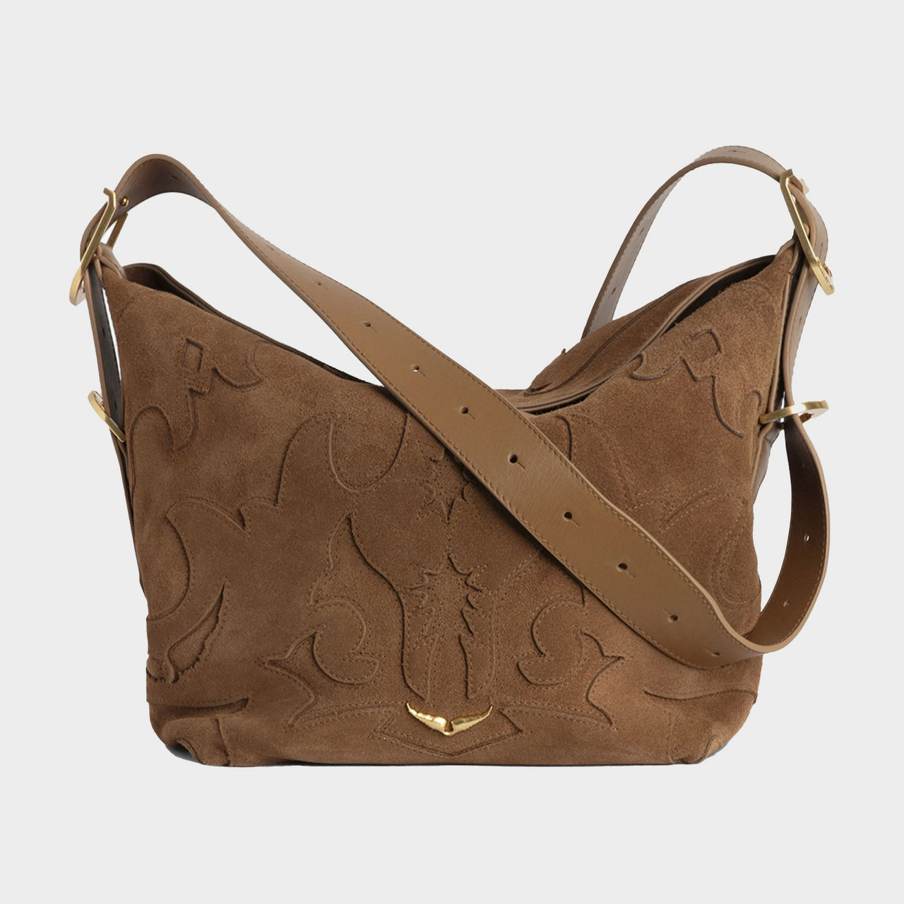 Jane Western Suede Shoulder Bag