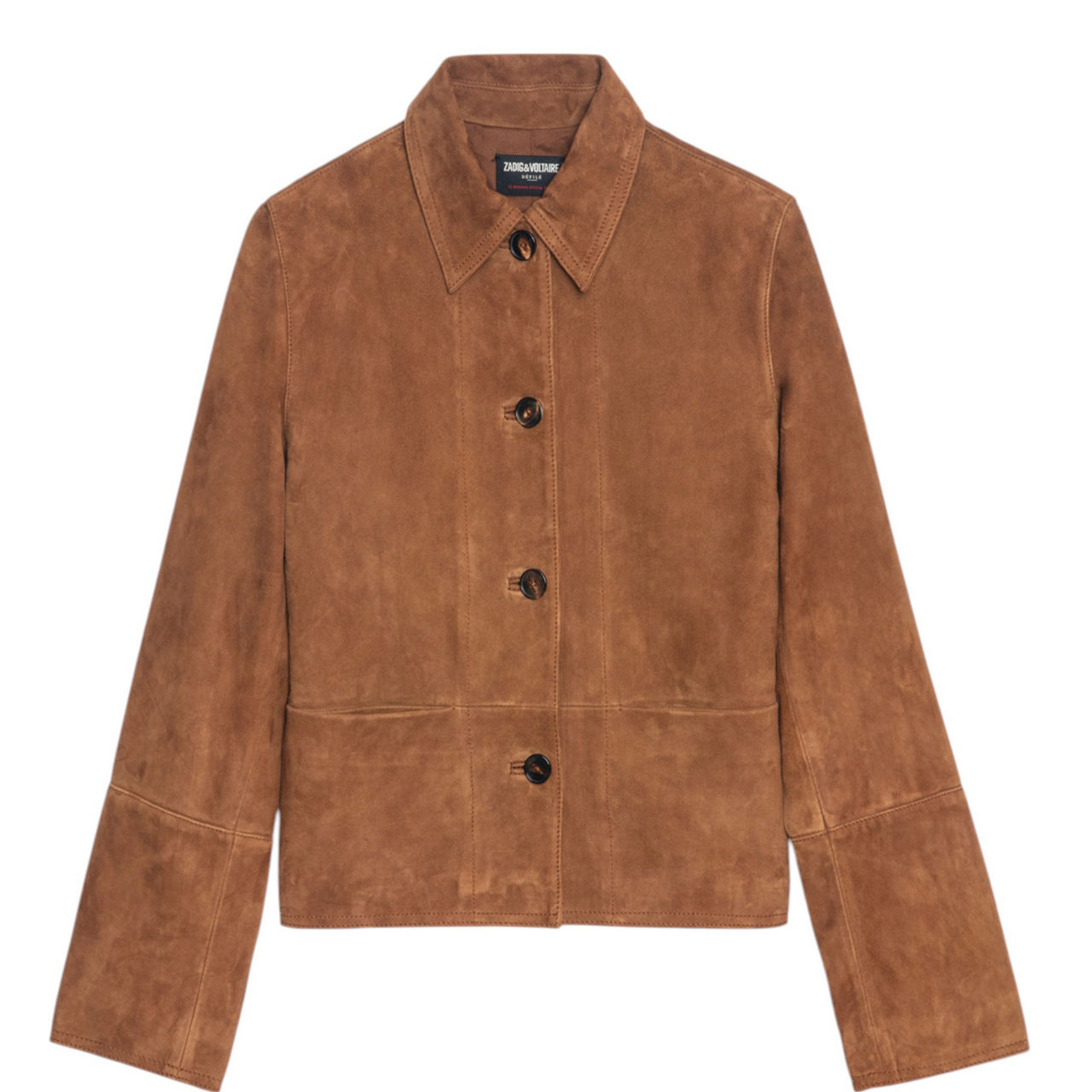 Lessa Suede Leather Overshirt