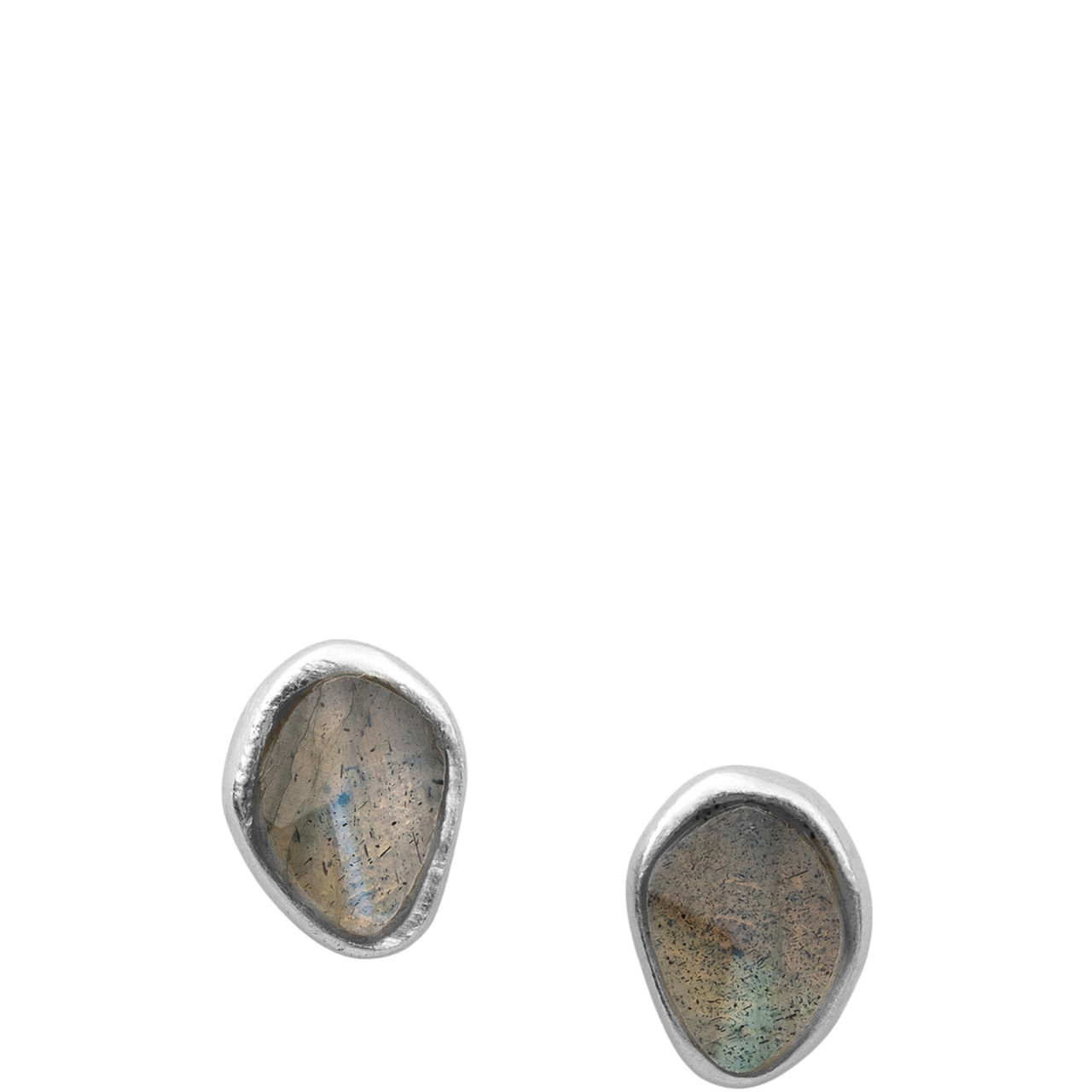 Labradorite Stepping Stone Stud Earrings