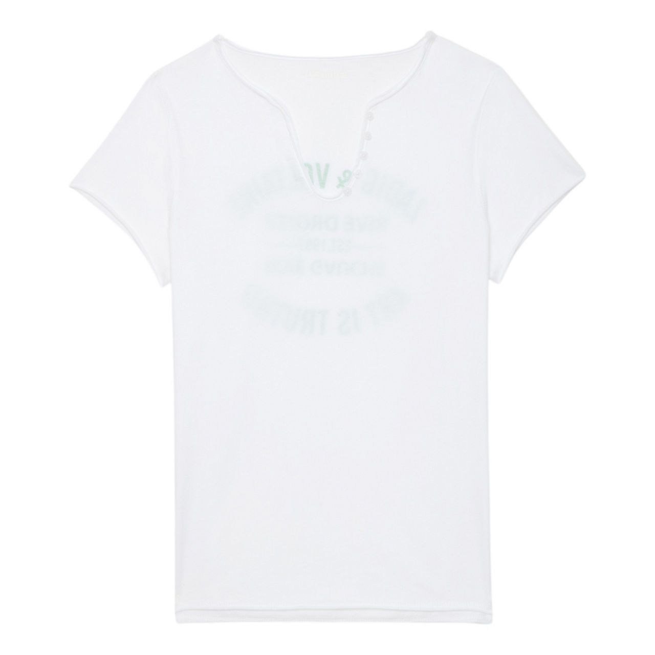 Tunisien Printed Henley T-Shirt Tunisien Printed Henley T-Shirt