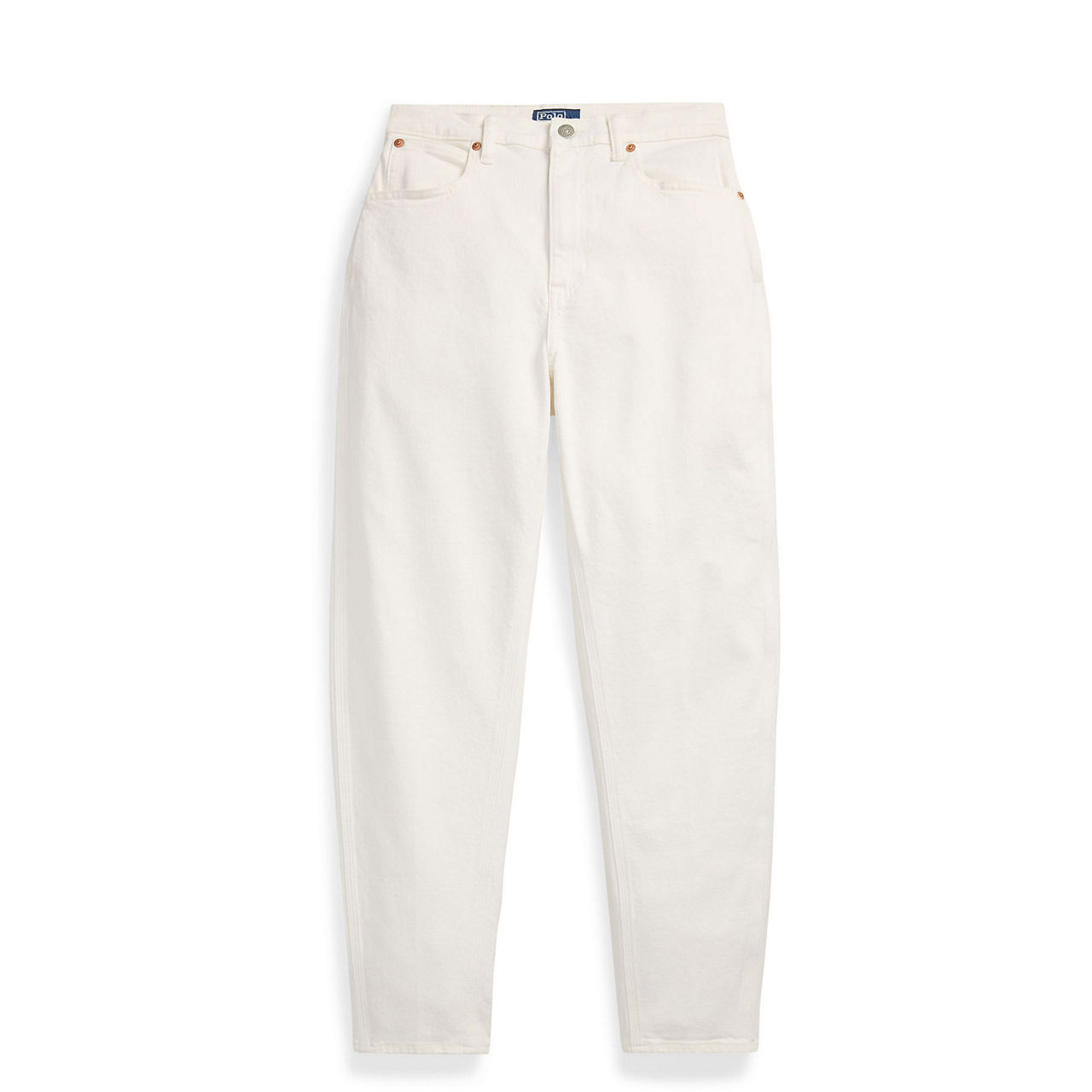 Curved High-Rise Tapered Jeans