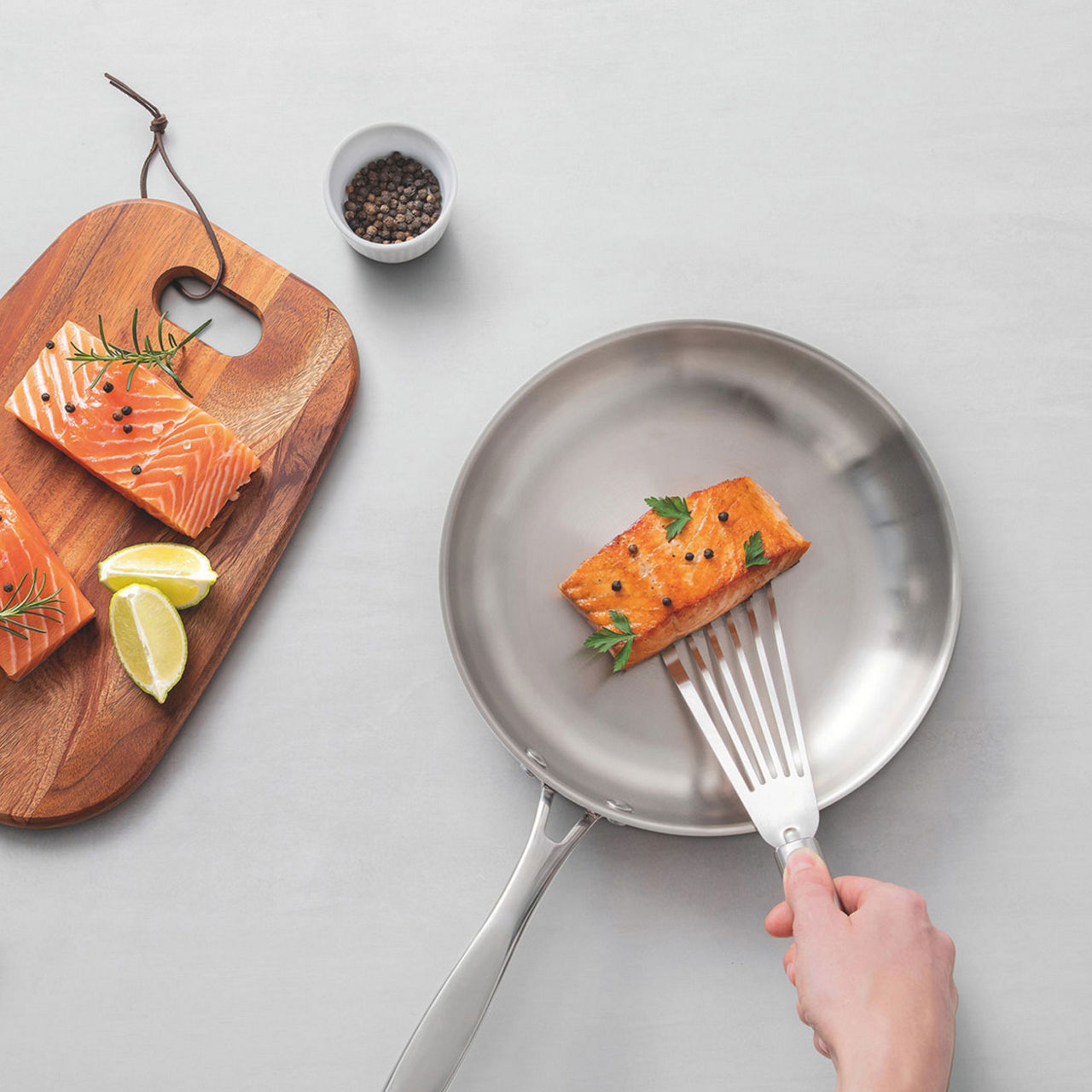 3-Ply Stainless Steel Frying Pan 20cm