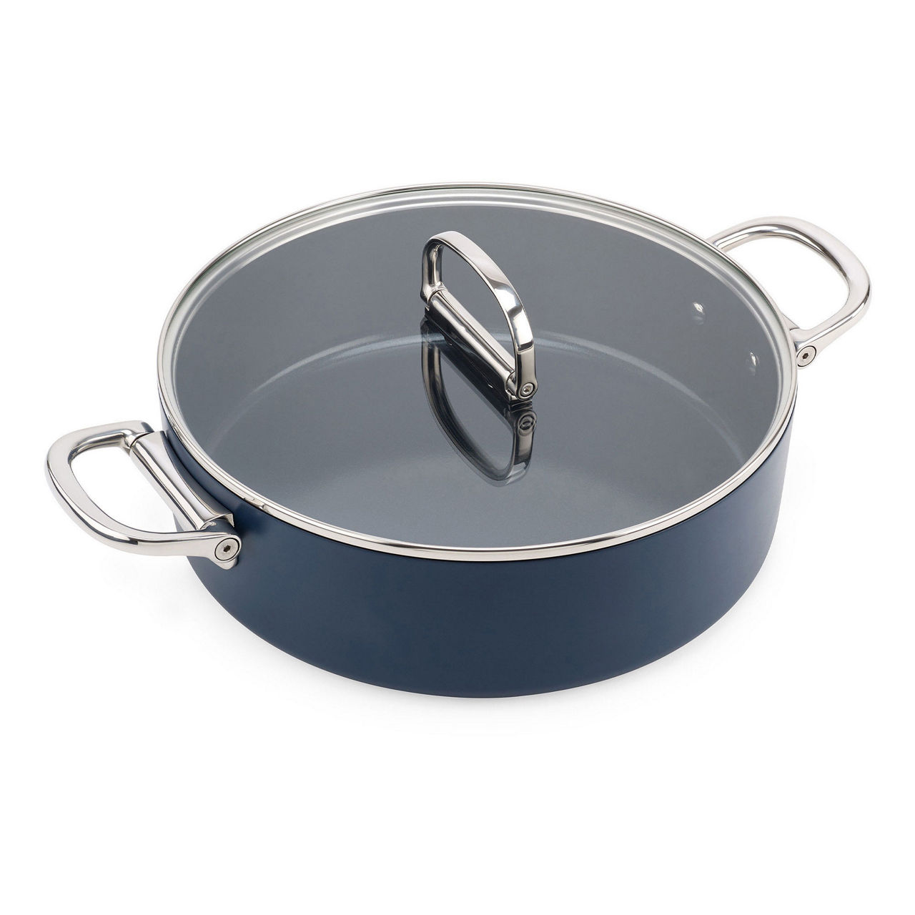 Space Folding Handle Shallow Casserole Pan 28cm Space Folding Handle Shallow Casserole Pan 28cm
