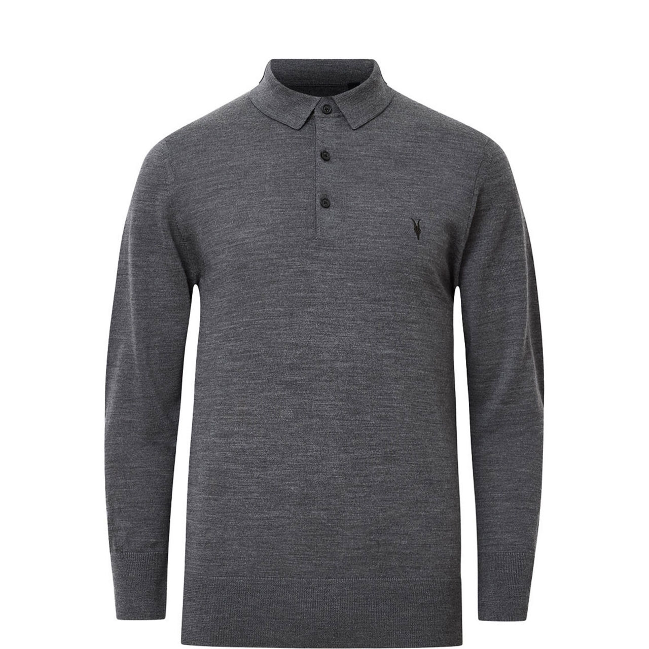 Mode Merino Wool Logo Polo Sweater