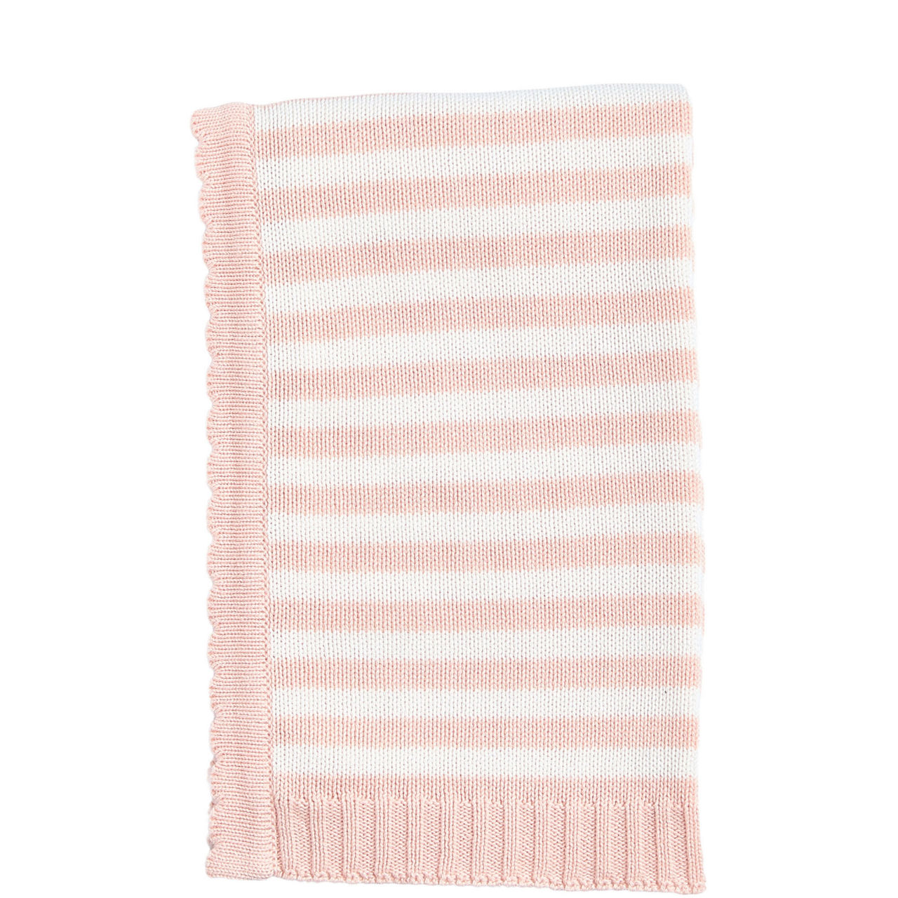 Pink Stripe Cotton Baby Blanket