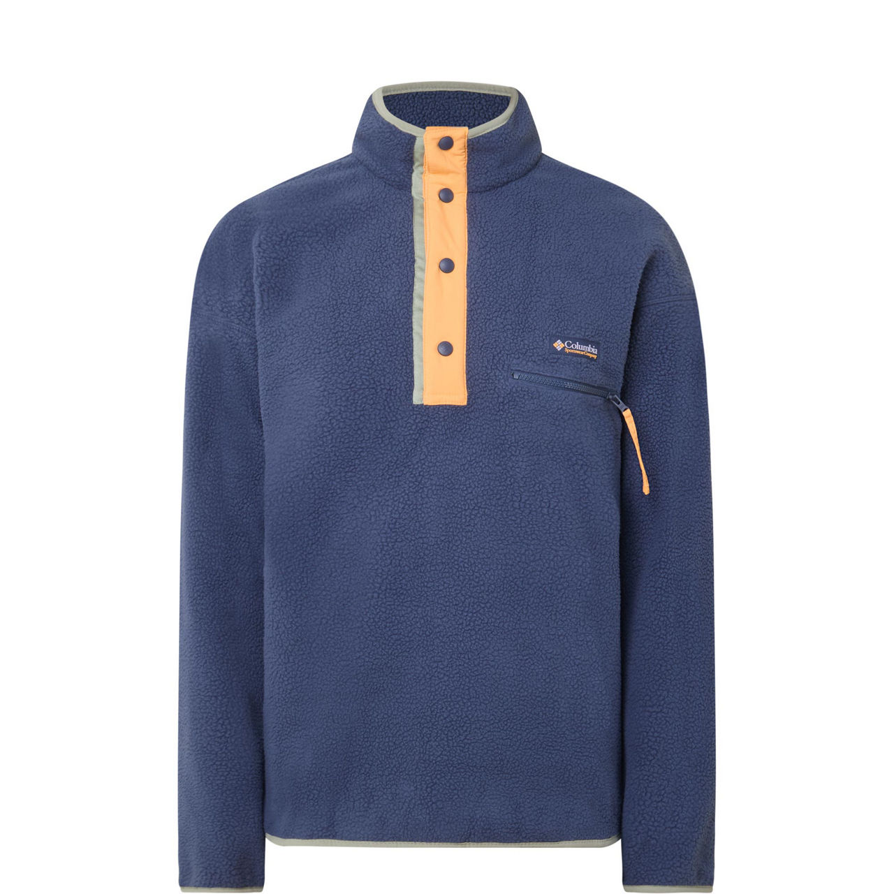 Helvetia Half-Snap Logo Fleece Sweatshirt