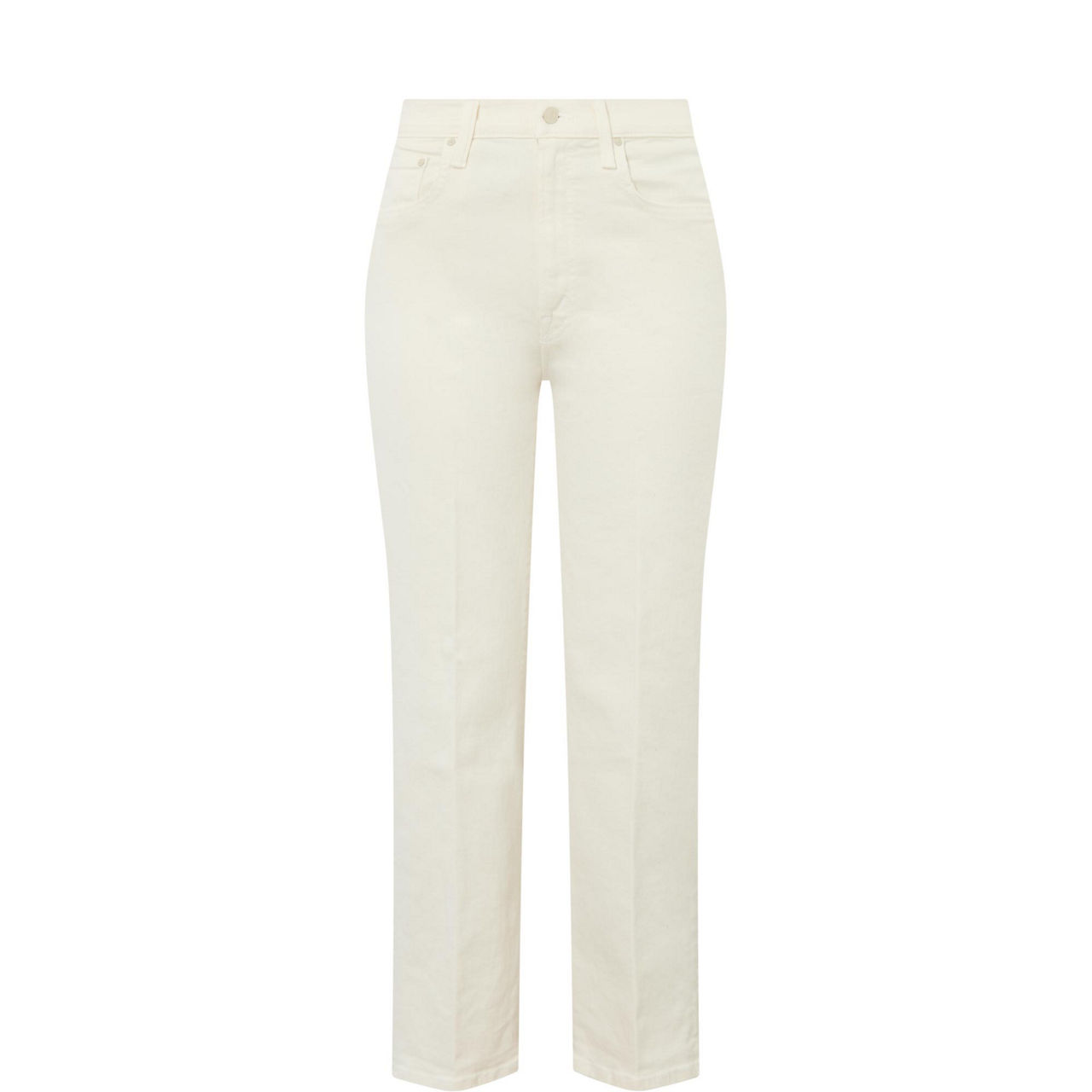 The Rambler Zip High-Rise Cropped Straight Leg Jeans