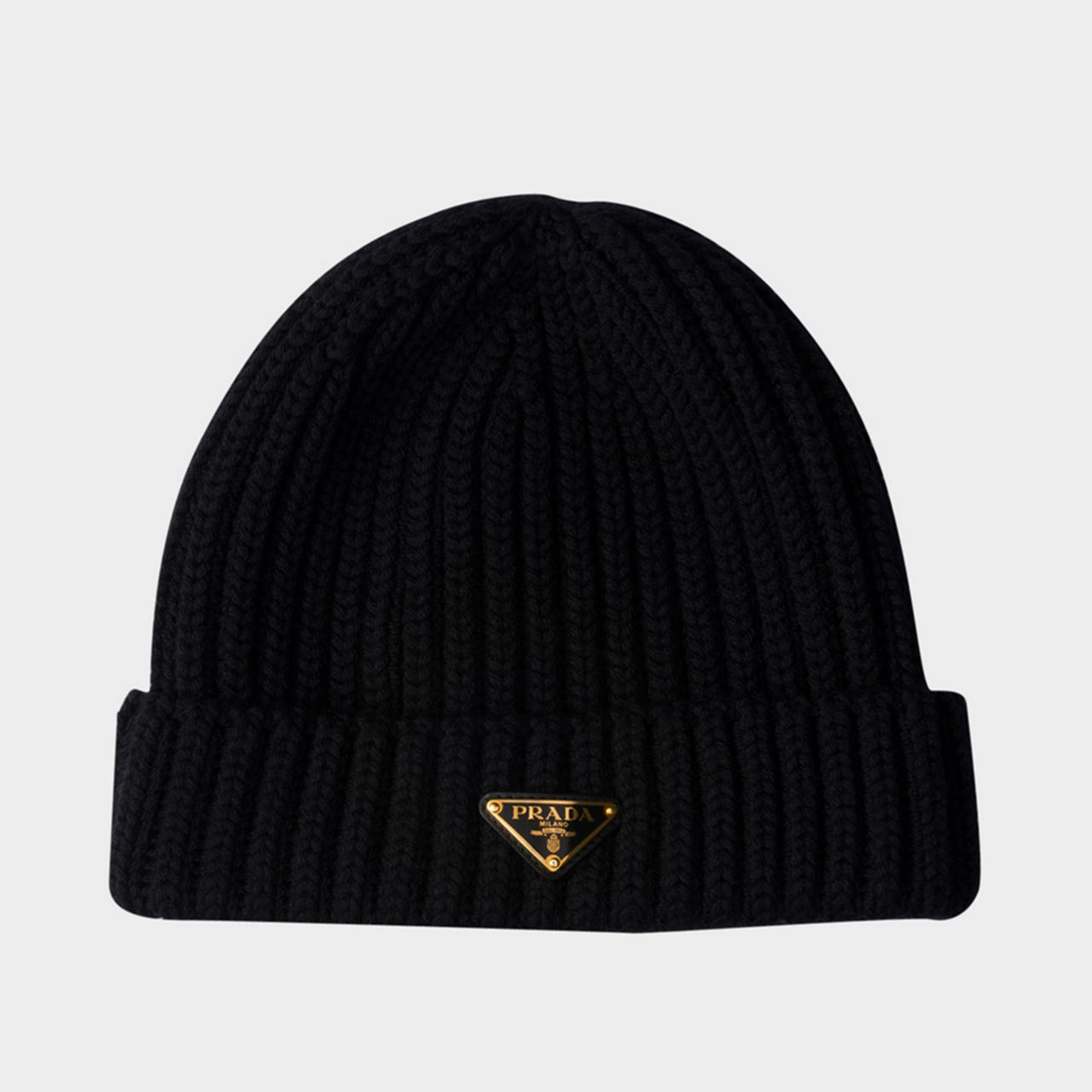 Ribbed Logo Beanie