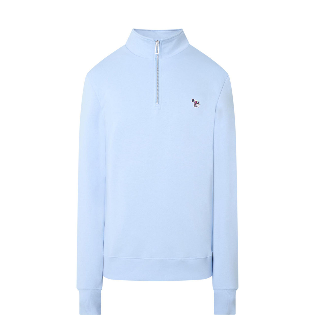 Zebra Patch Half-Zip Sweatshirt