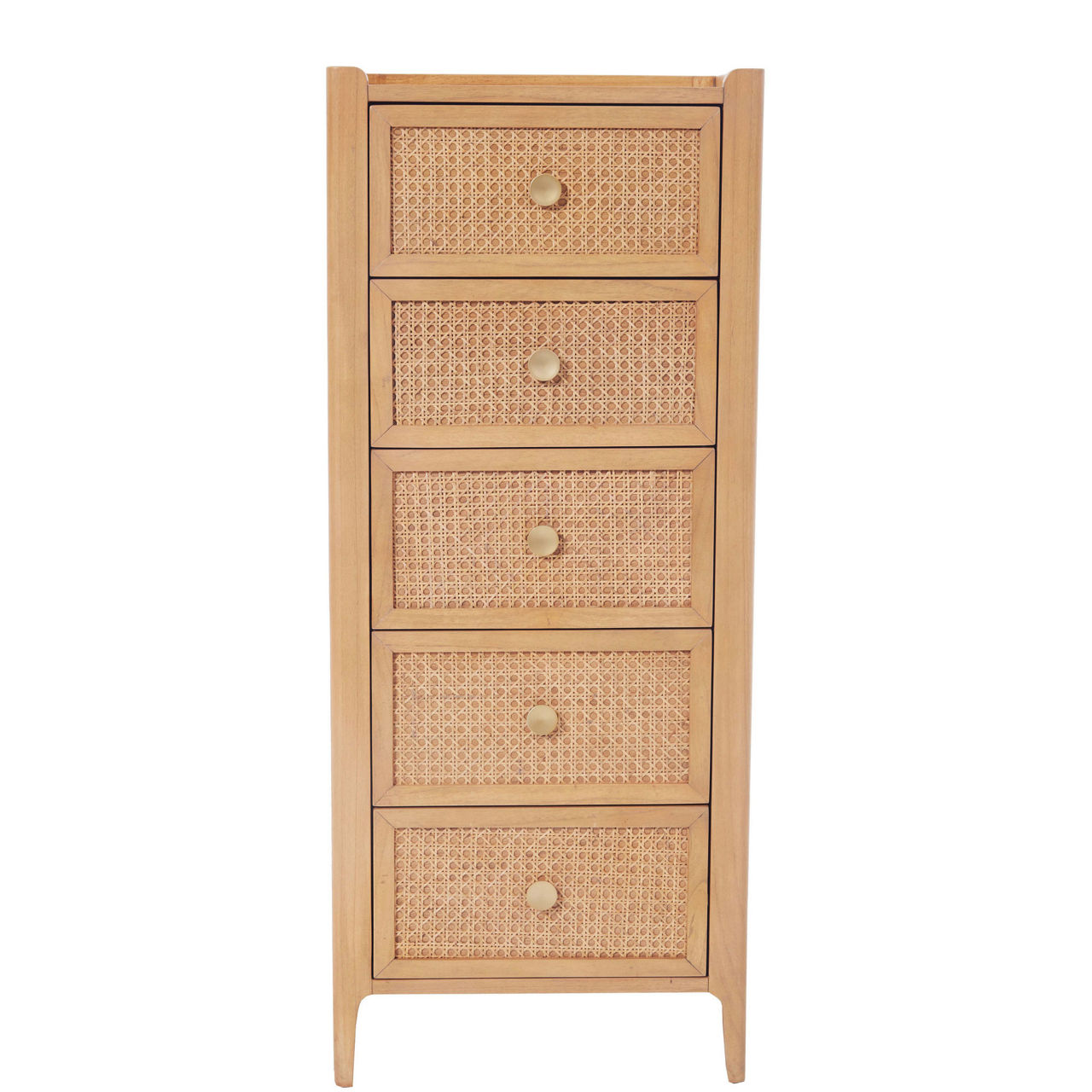 Kawali 5-Drawer Tall Chest Brown