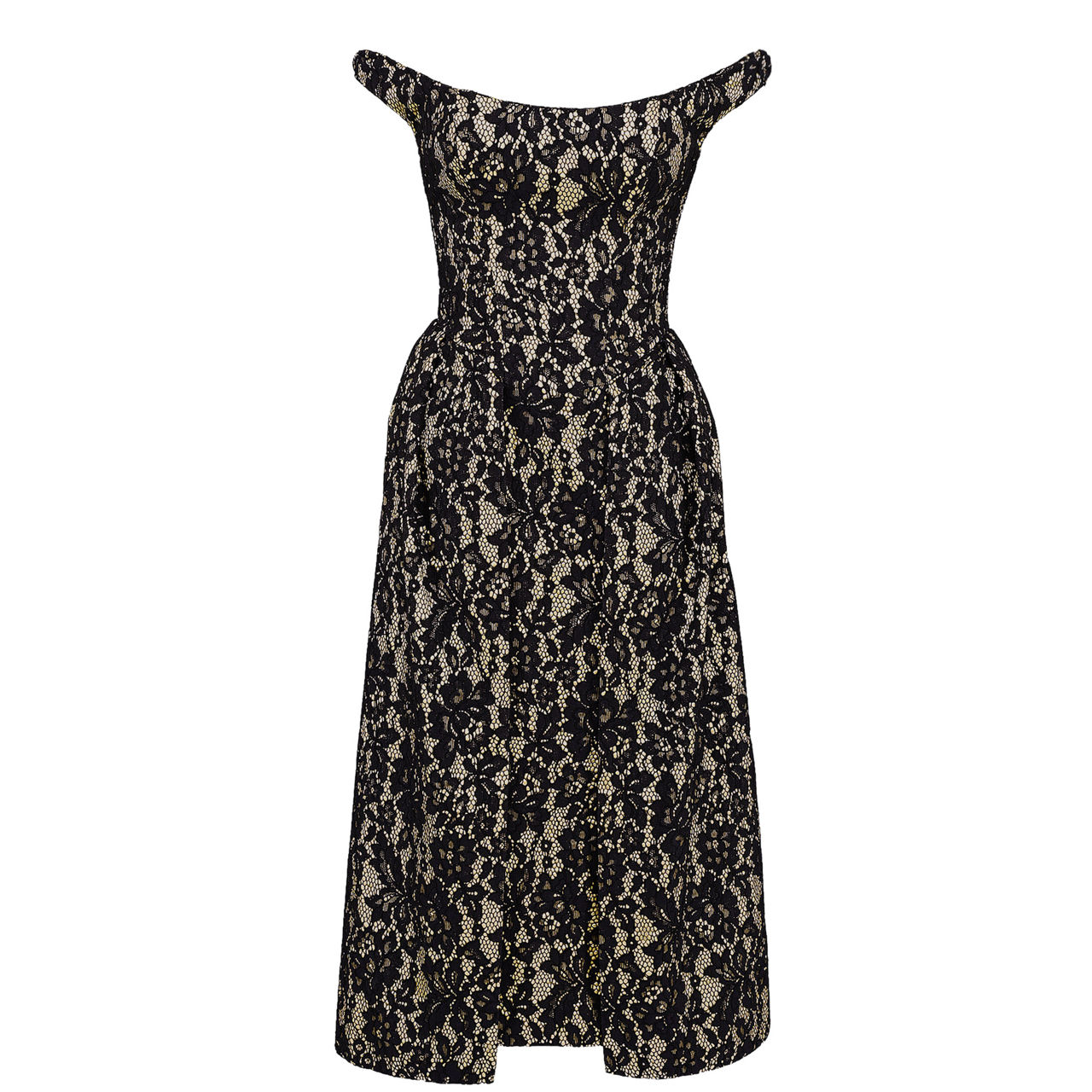 Charming Lace Off-The-Shoulder Gown