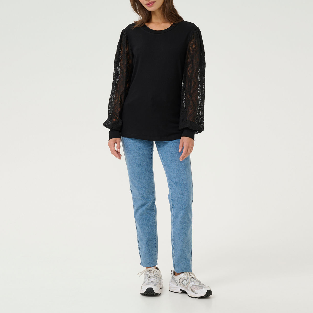 Nima Lace Jersey Blouse Nima Lace Jersey Blouse