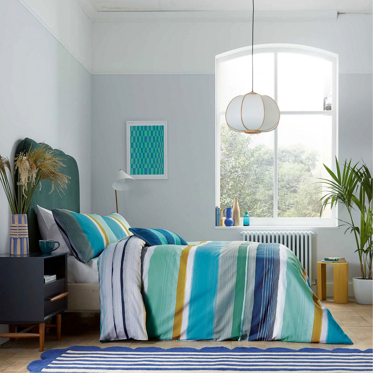 Carrie Duvet Set Blue