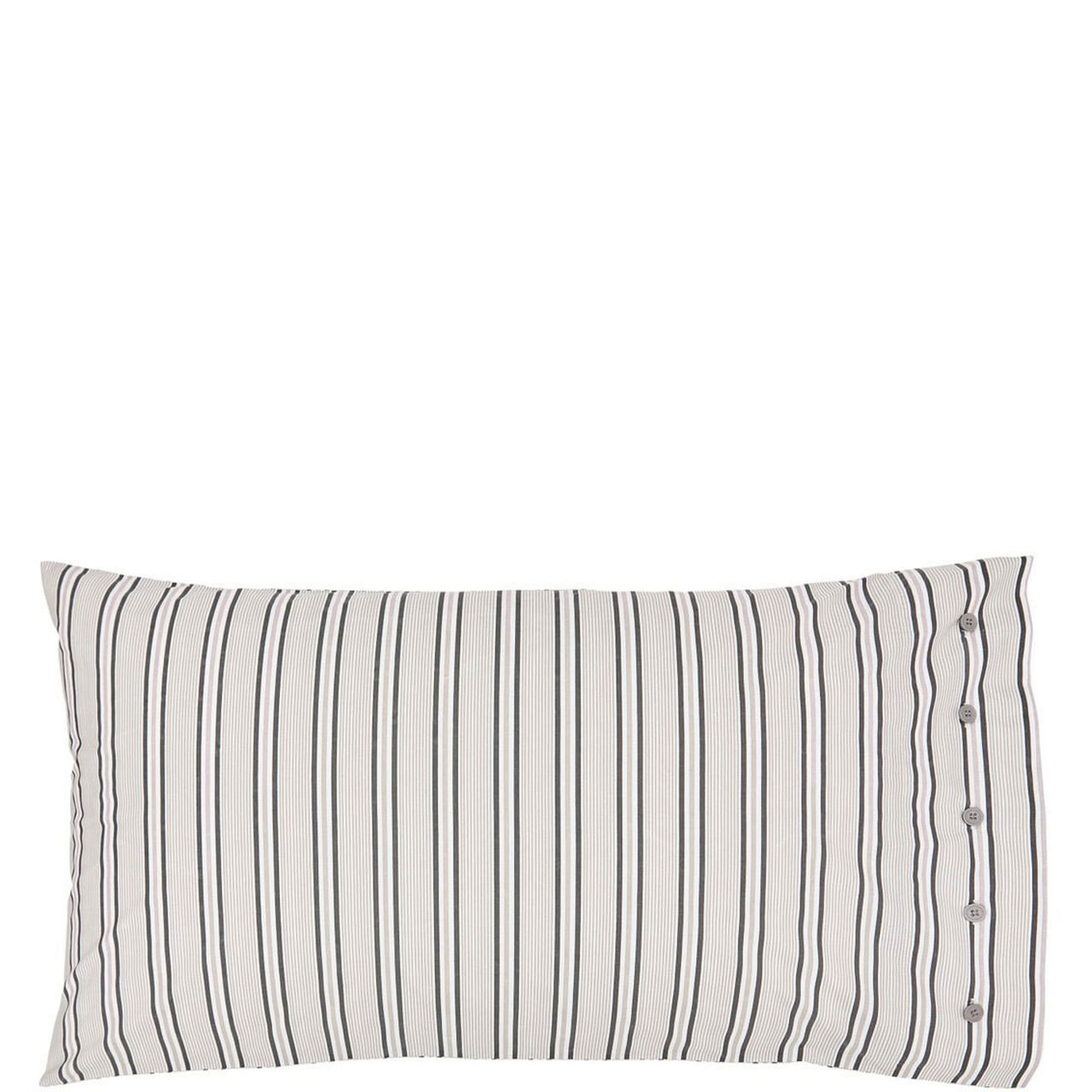 Kotana Standard Pillowcase Pair Charcoal/Silver Standard