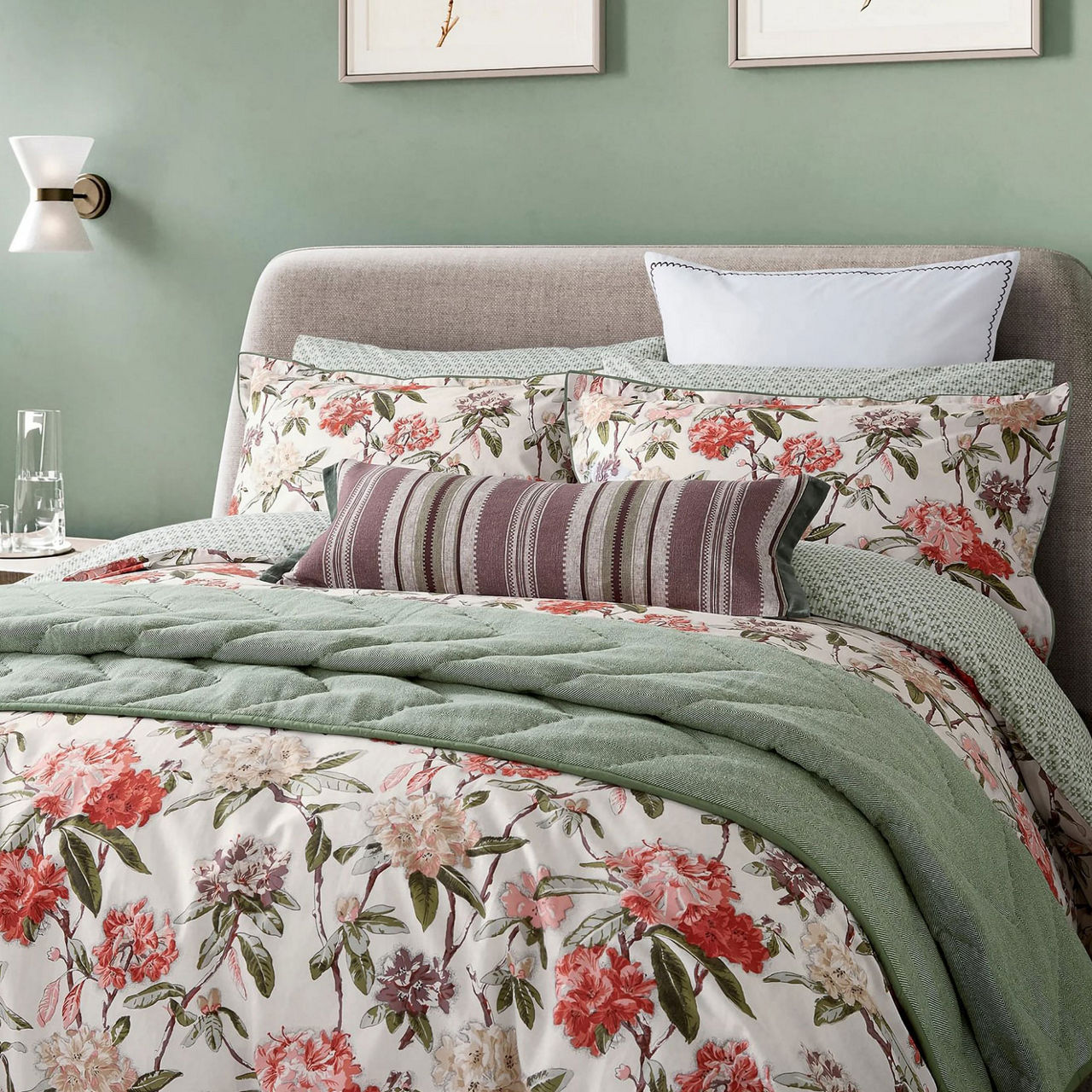 Elswyth Square Pillowcase Pair Multi