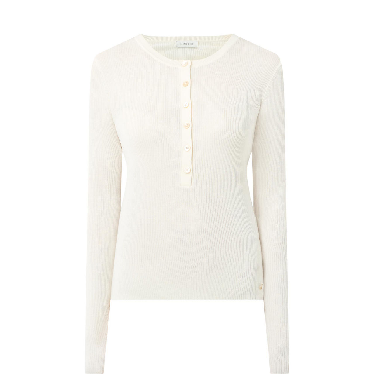 Ribbed Knit Polo Shirt