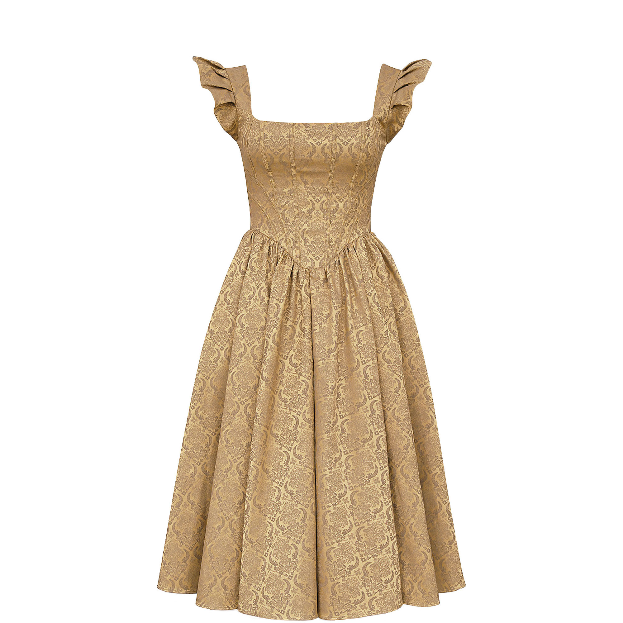 Alessandra Jacquard Corset Dress