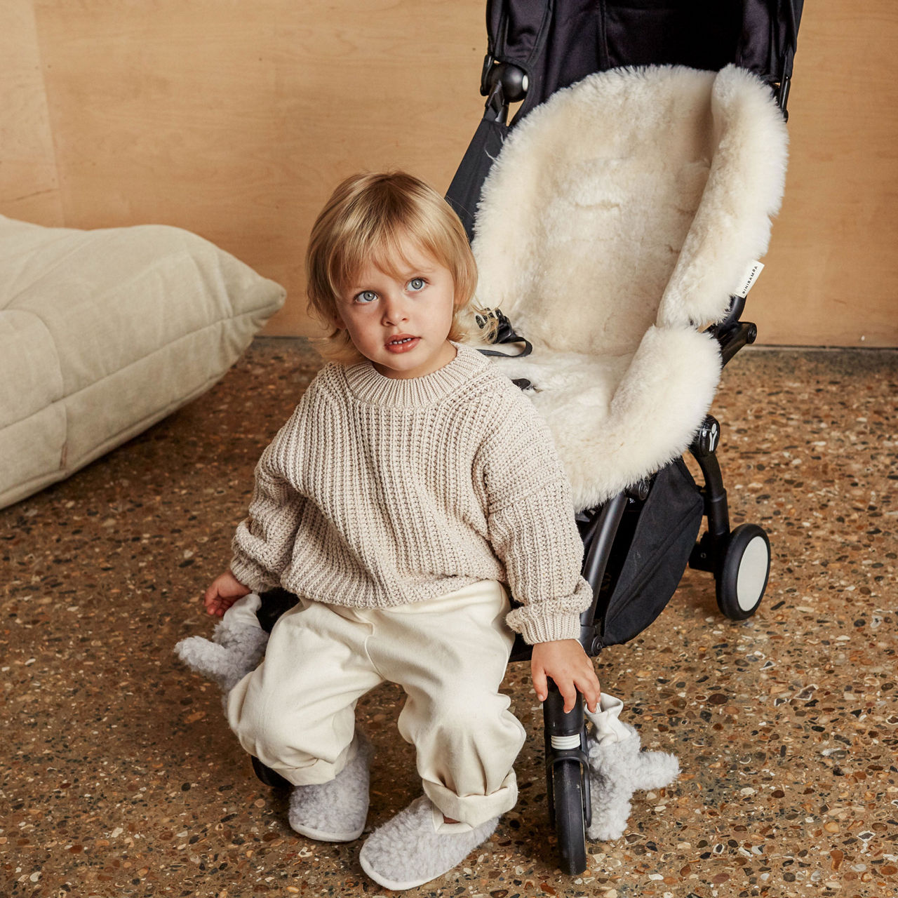 Sheepskin Snuggler Buggy Liner Milk Sheepskin Snuggler Buggy Liner Milk